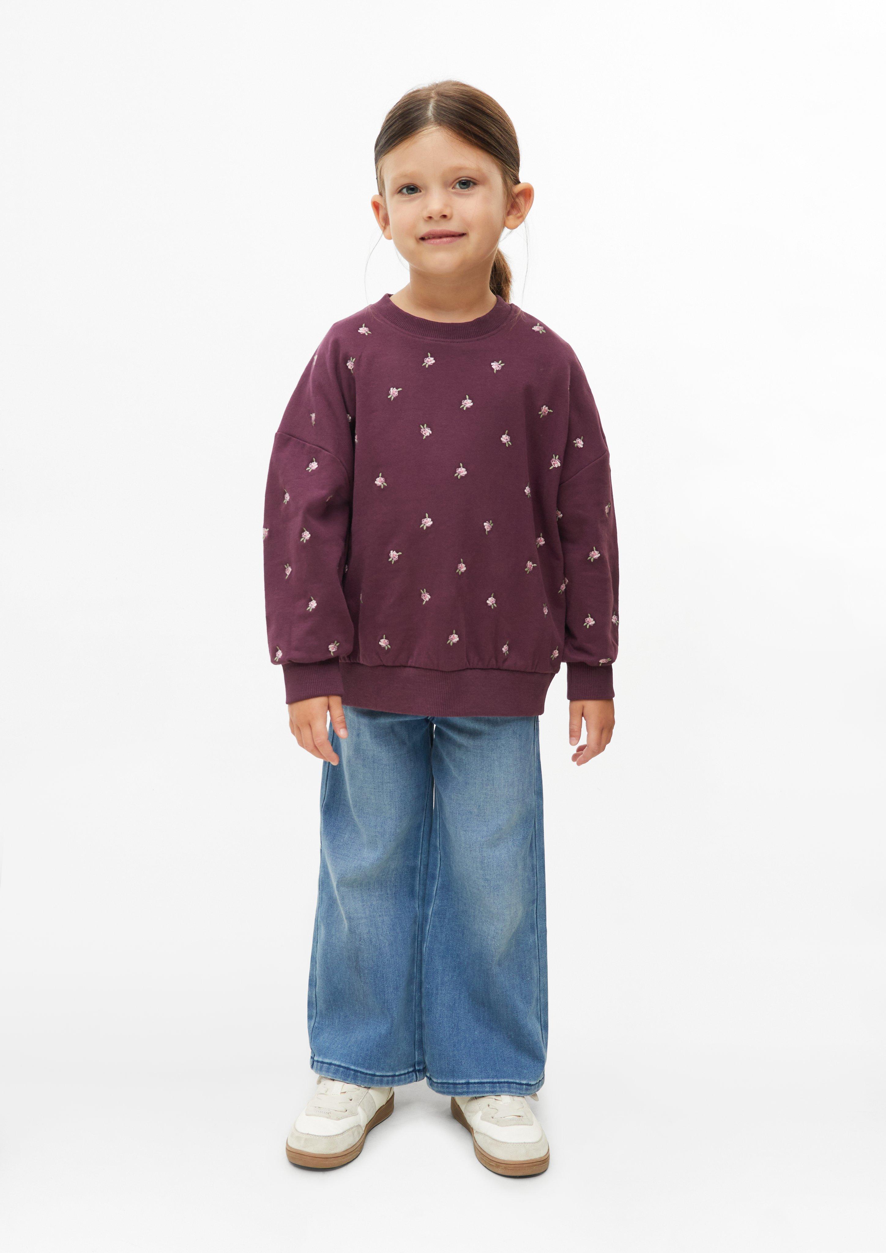 Djeca Udobna oversized sportska majica s cvjetnom aplikacijom u boji crvena od s.Oliver