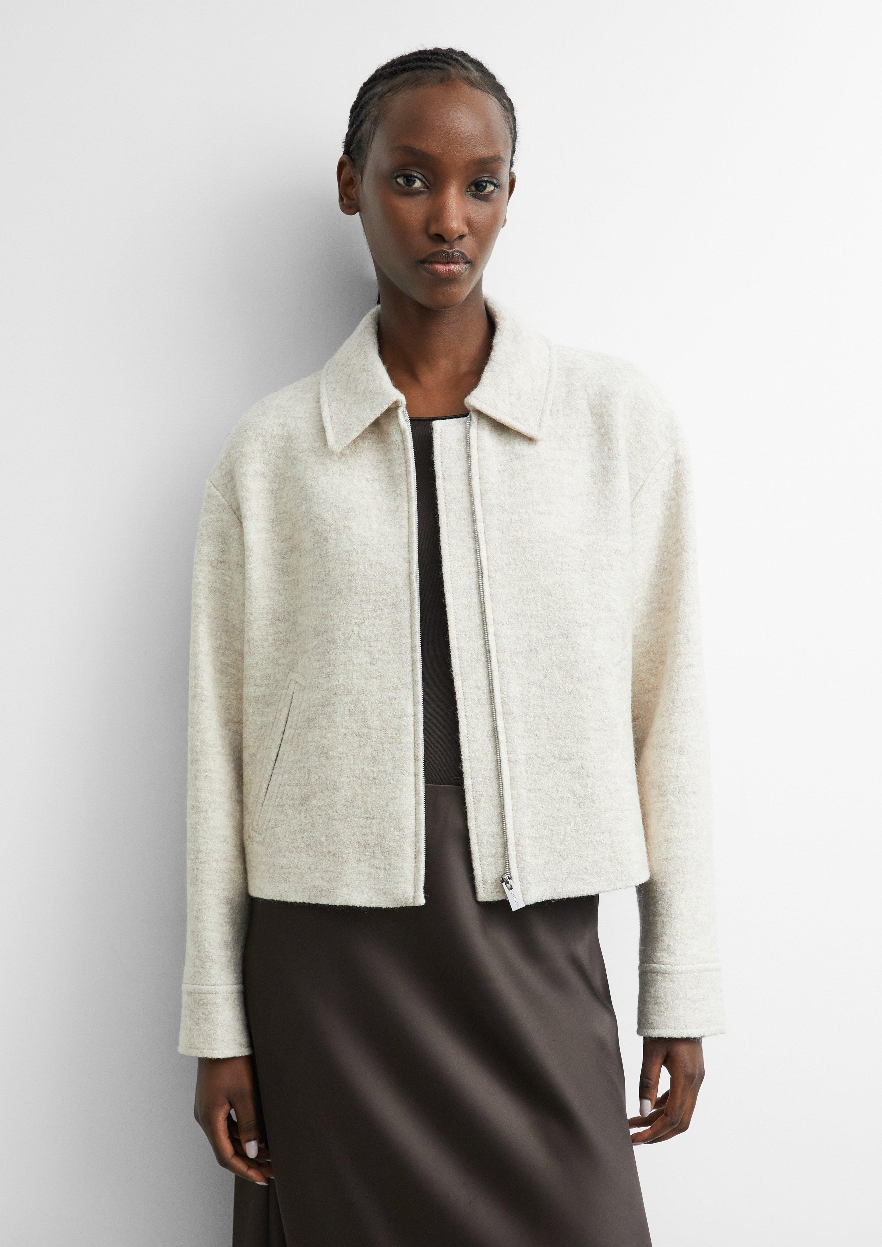 Indoor jacket in light beige by COMMA