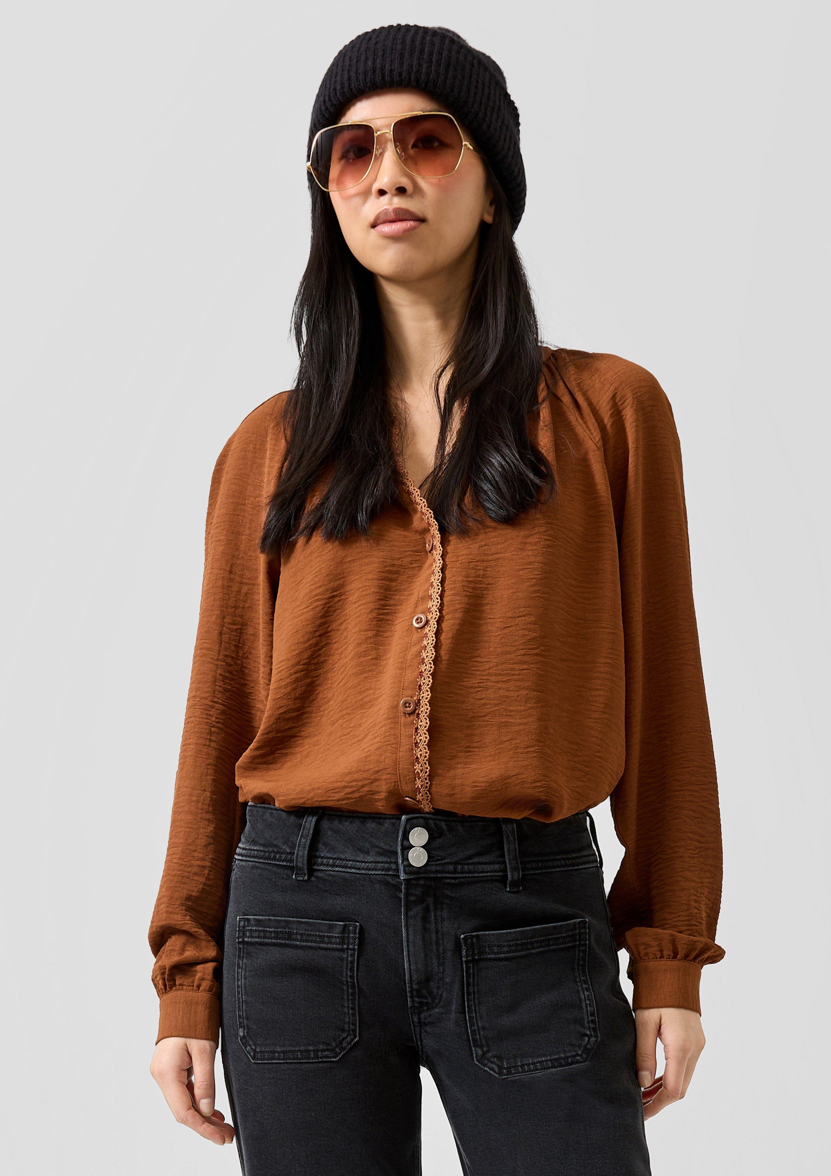 Bluse in Farbe terrakotta von QS