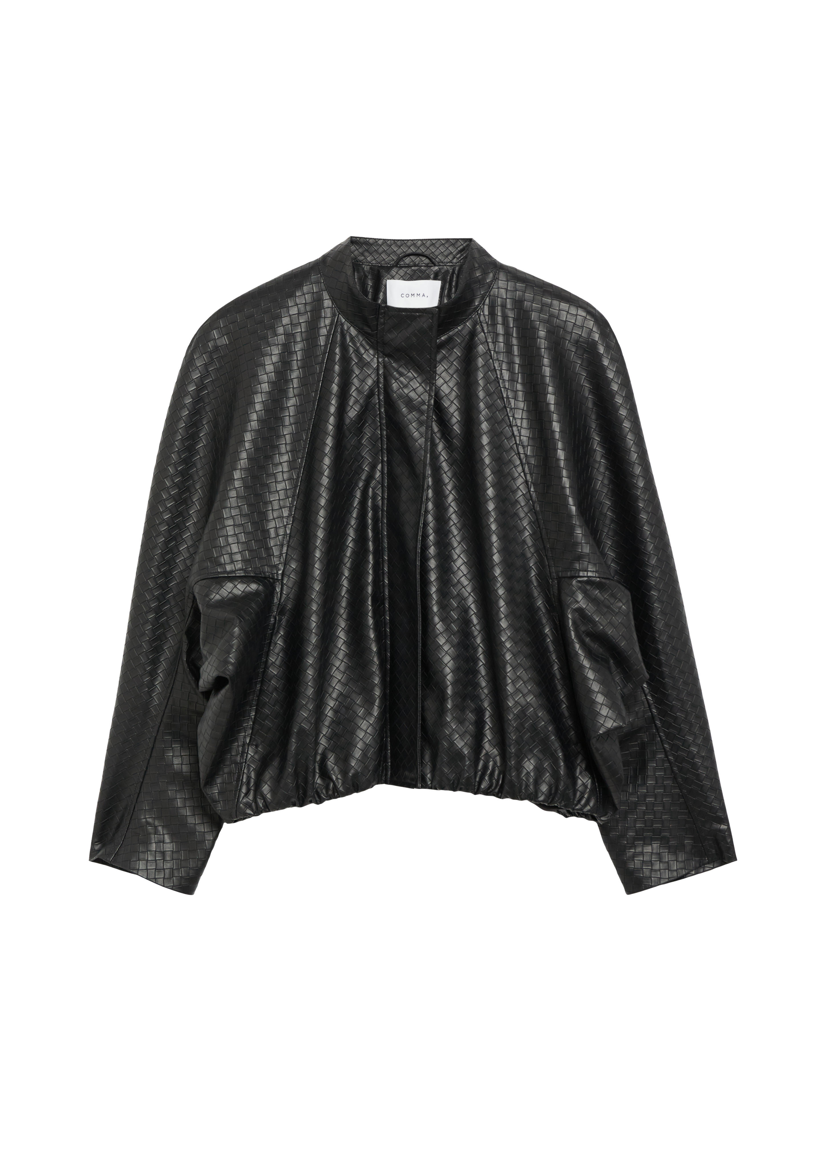 comma Fake Leather Jacke mit Ballonsaum 2183894.9999.34