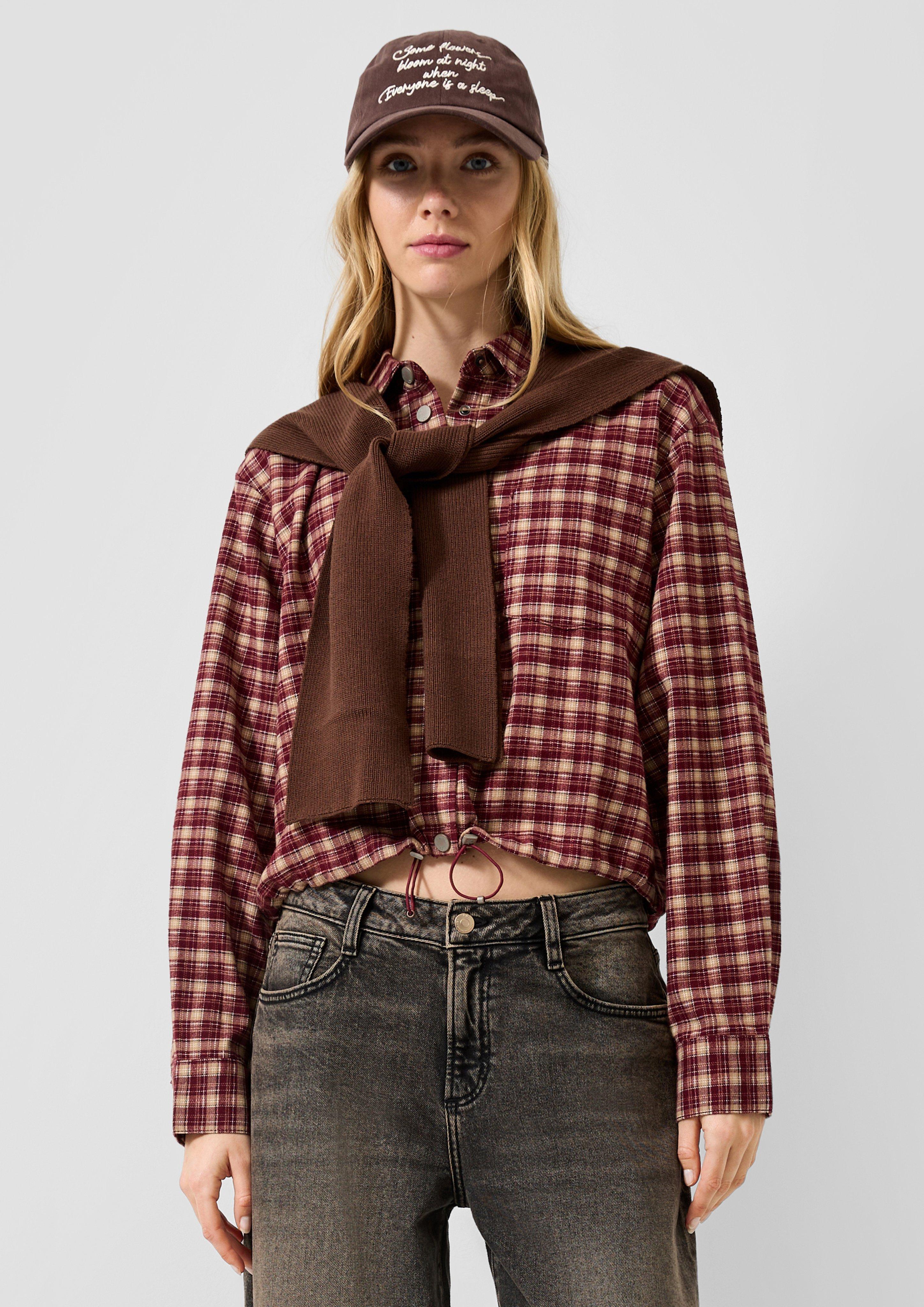Bluse in Farbe bordeaux von QS