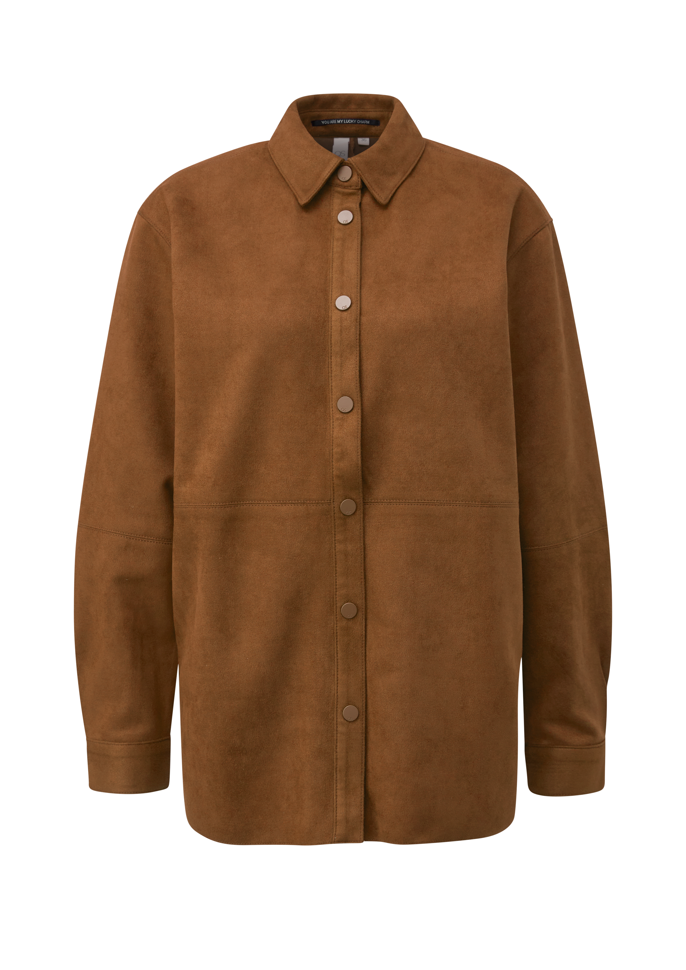 Lang velours overshirt