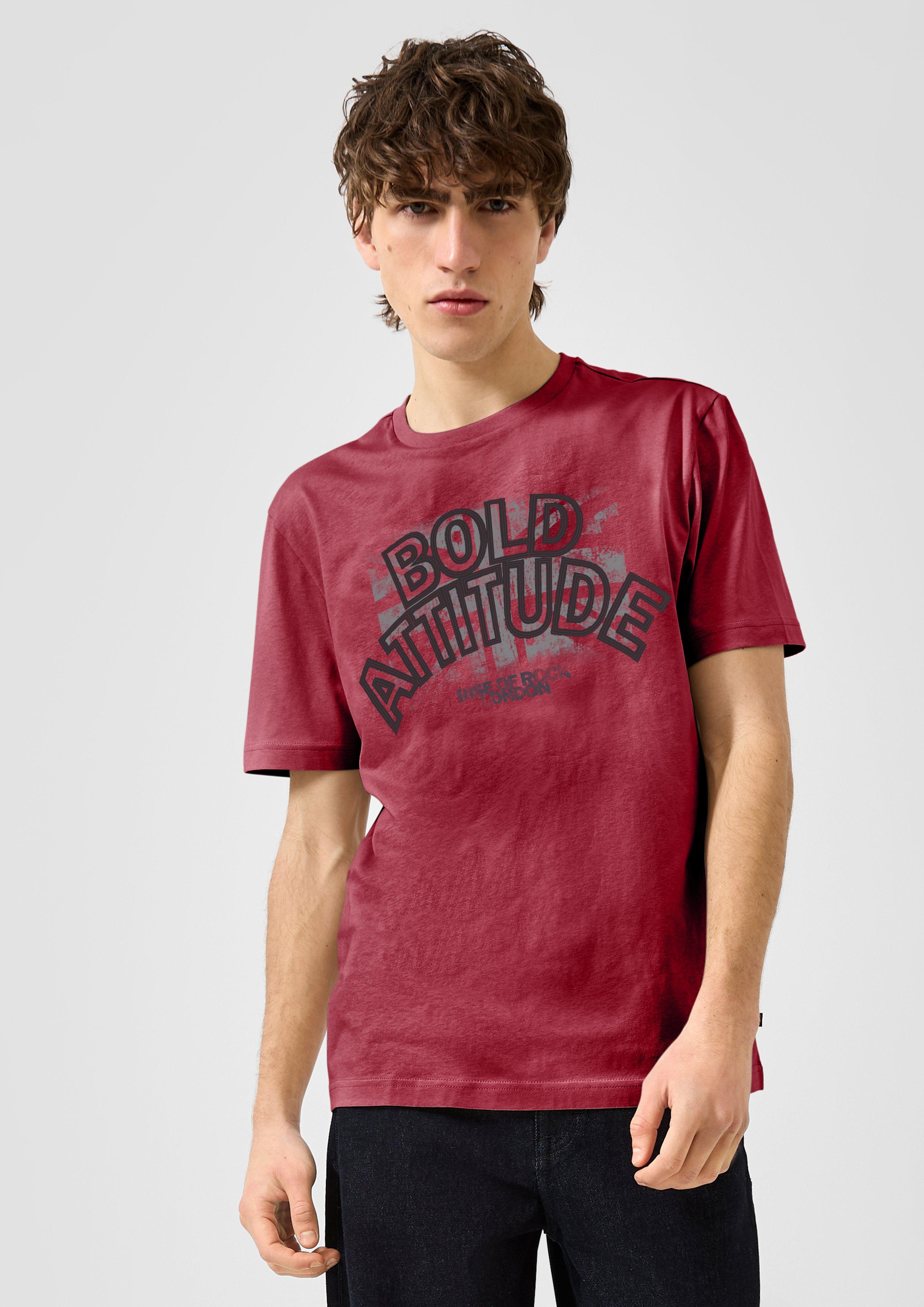 Hommes T-shirt en rouge de QS