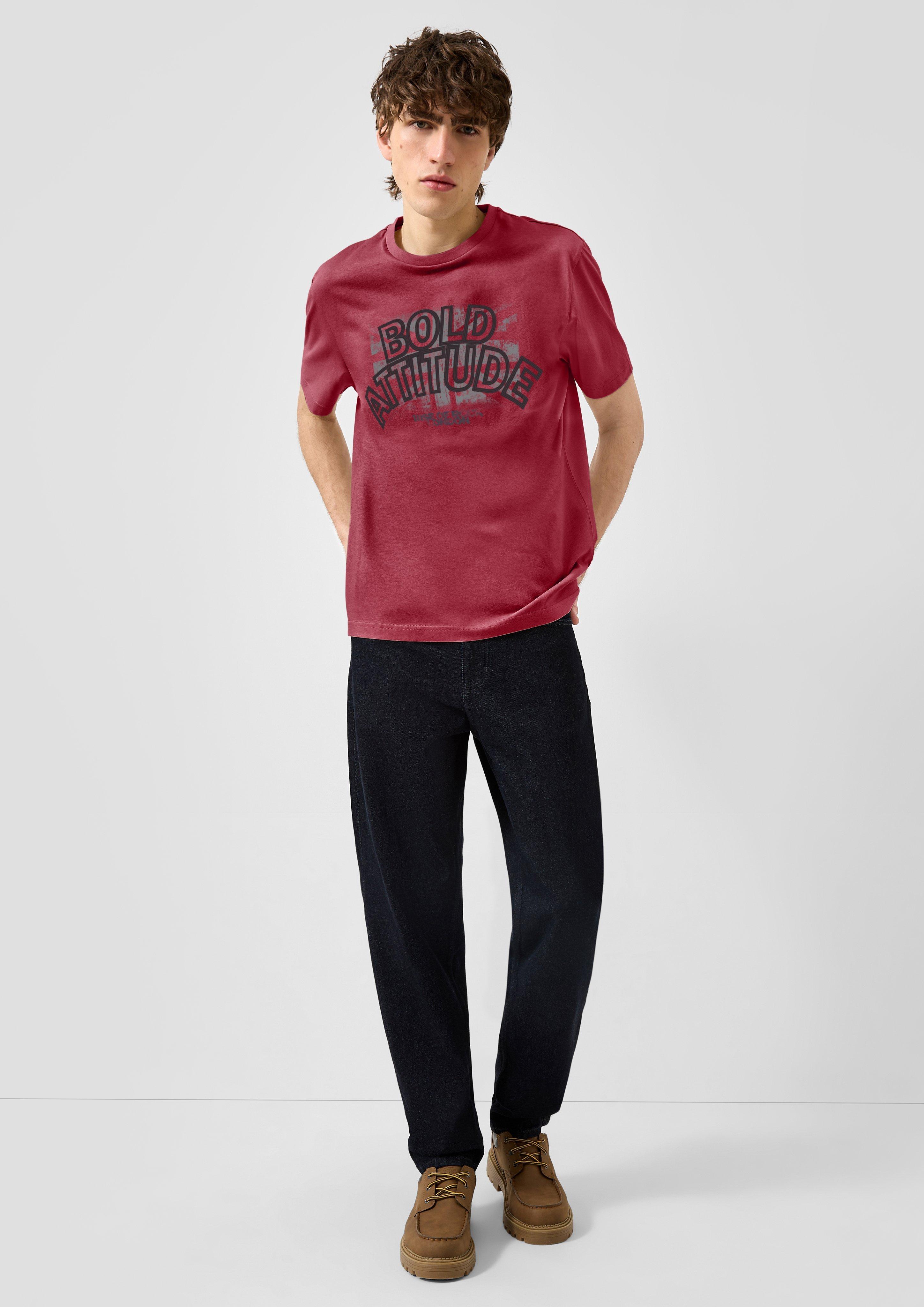 Hommes T-shirt en rouge de QS
