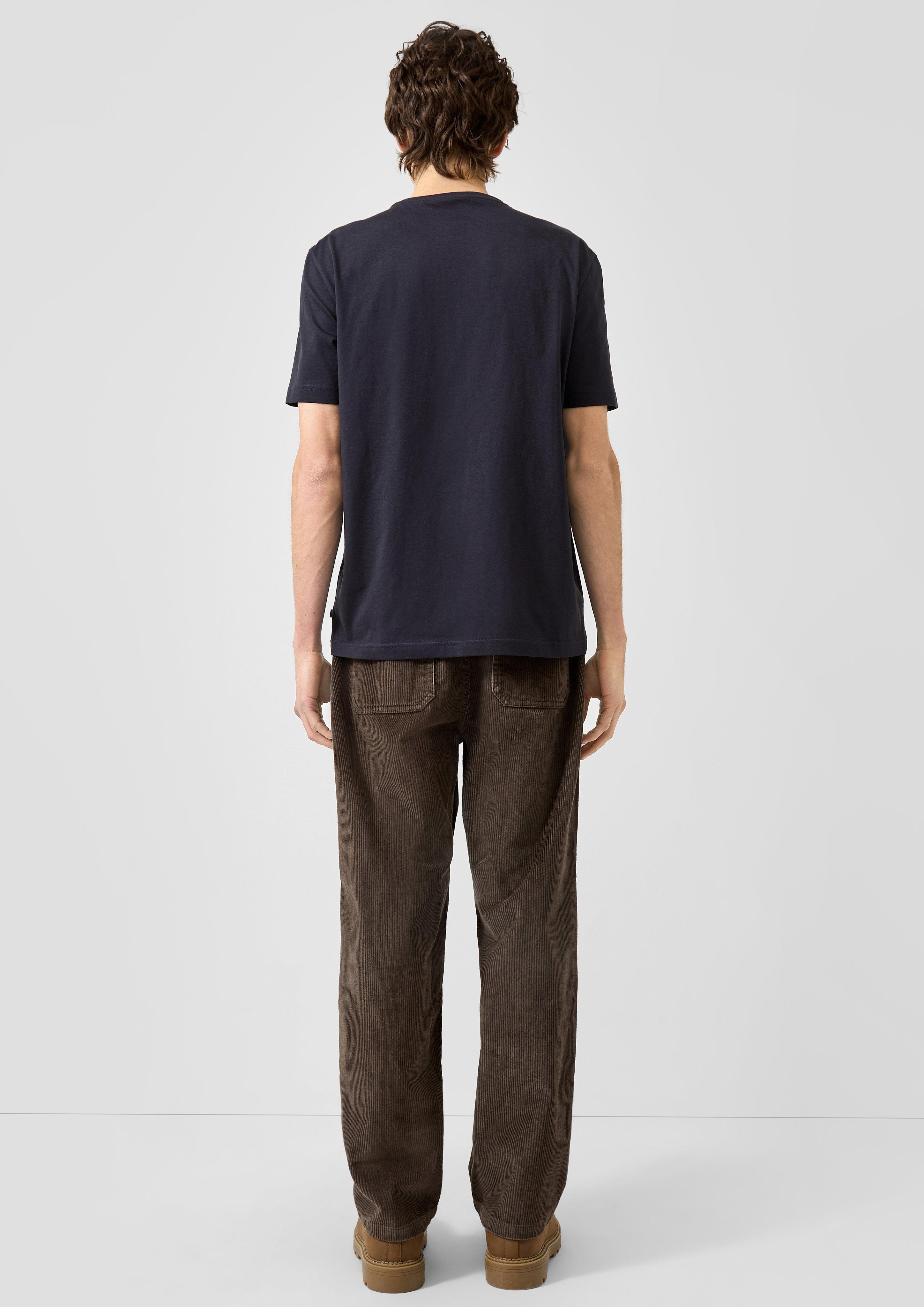 Hommes T-shirt en bleu de QS