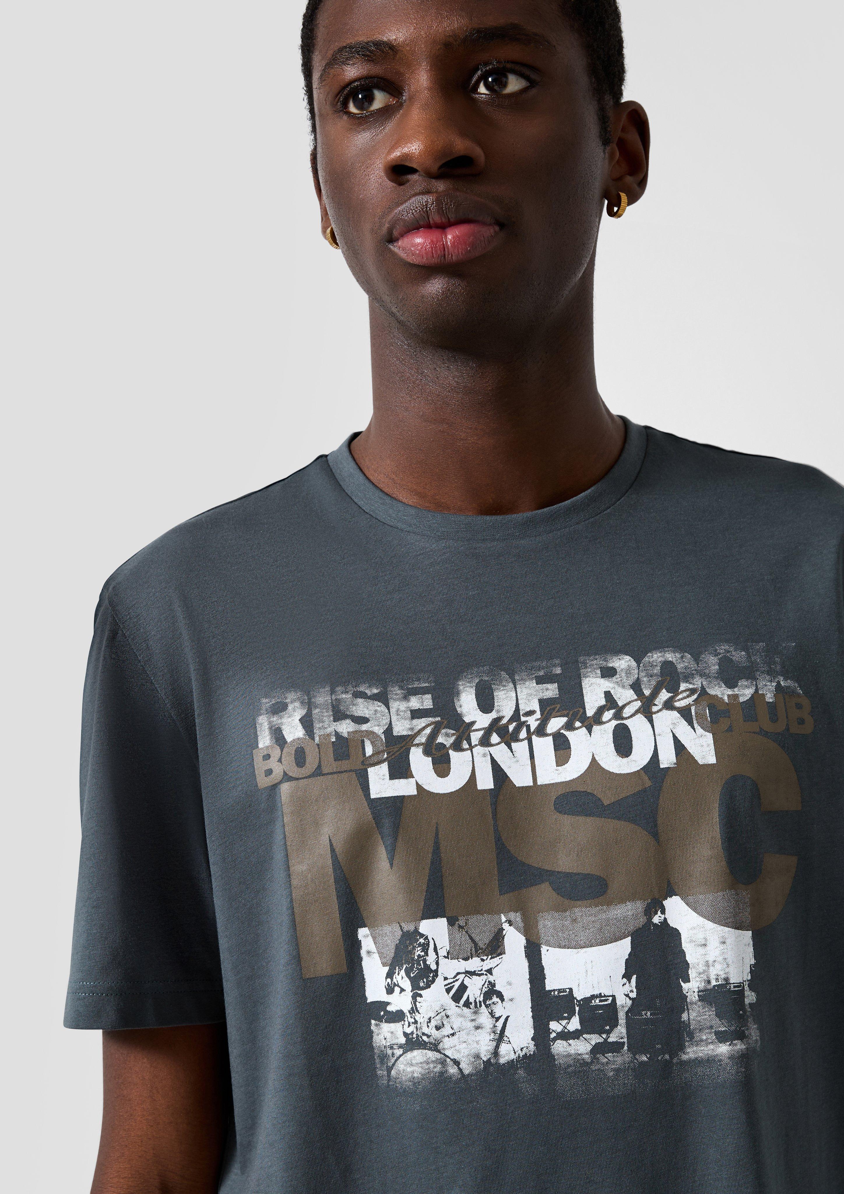 Hommes T-shirt en gris de QS
