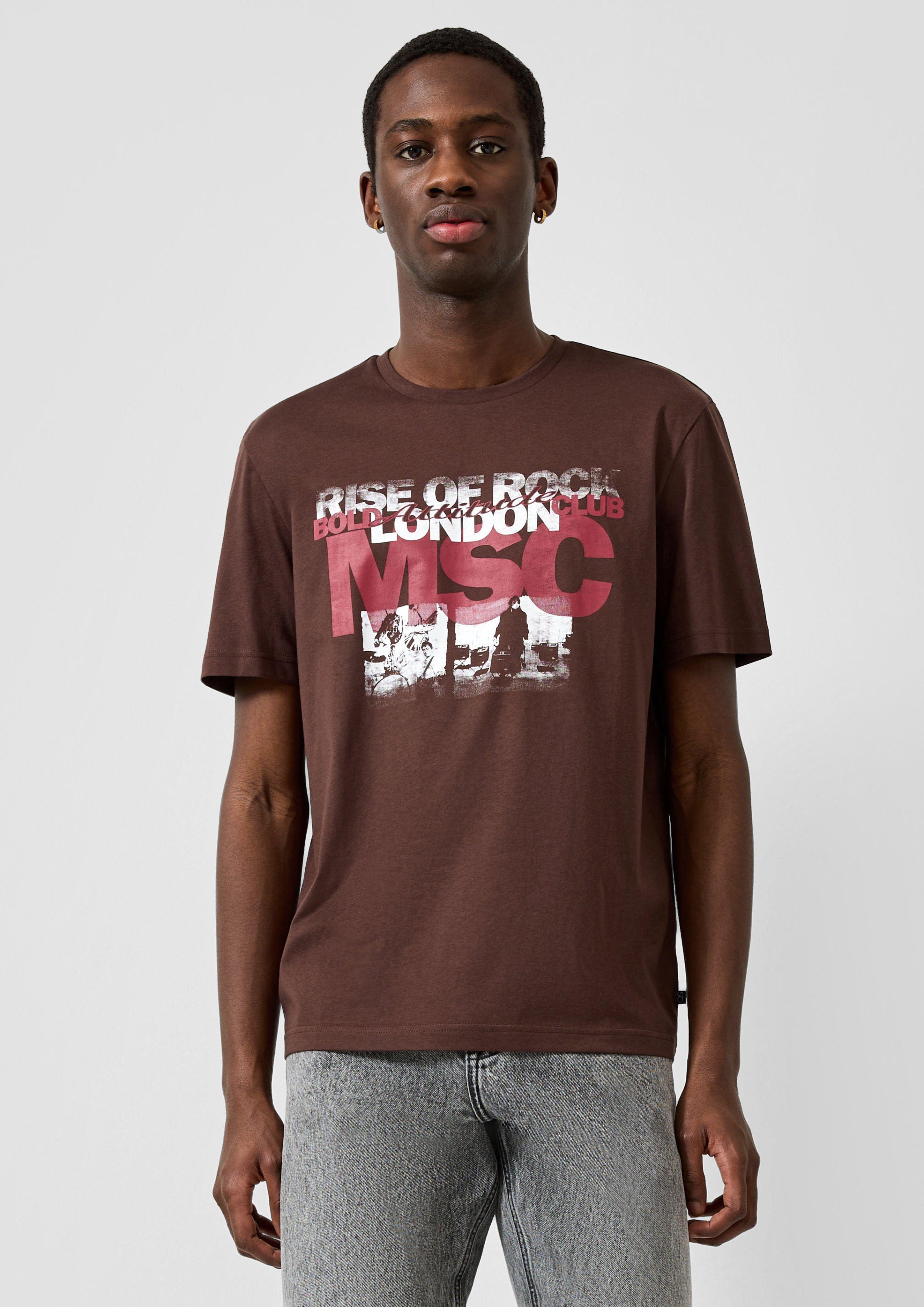 Hommes T-shirt en brun de QS