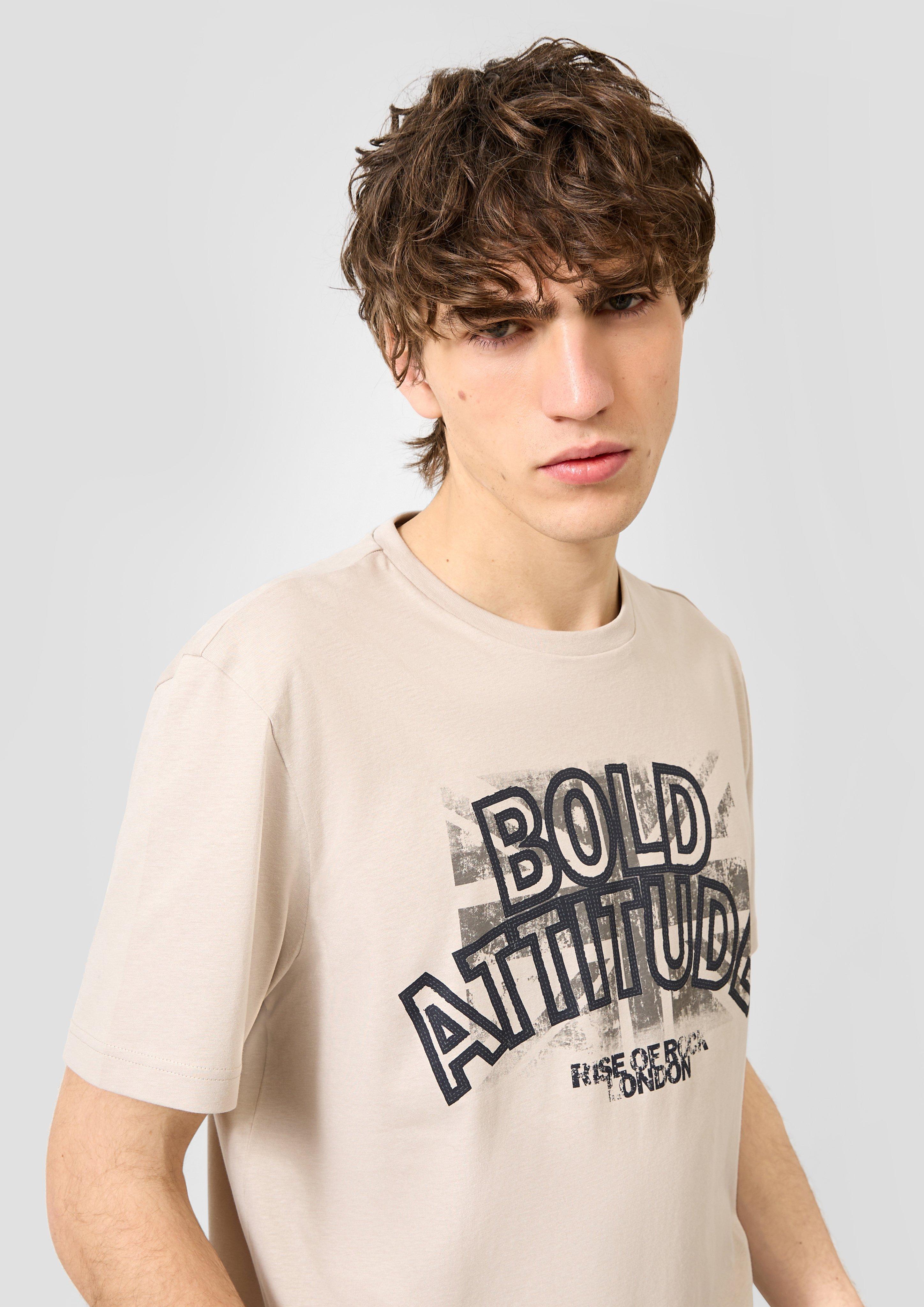 Hommes T-shirt en beige de QS