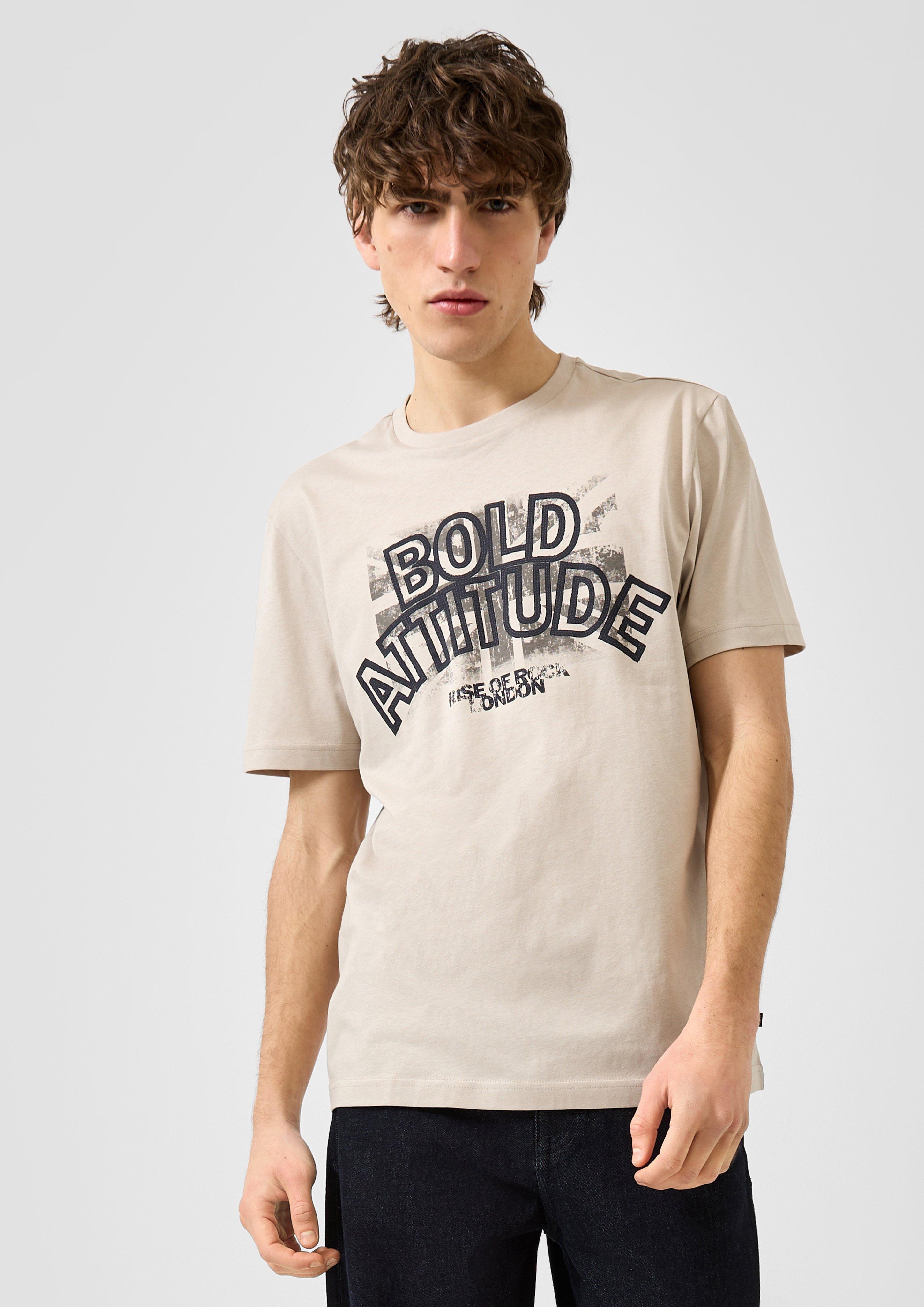 Hommes T-shirt en beige de QS