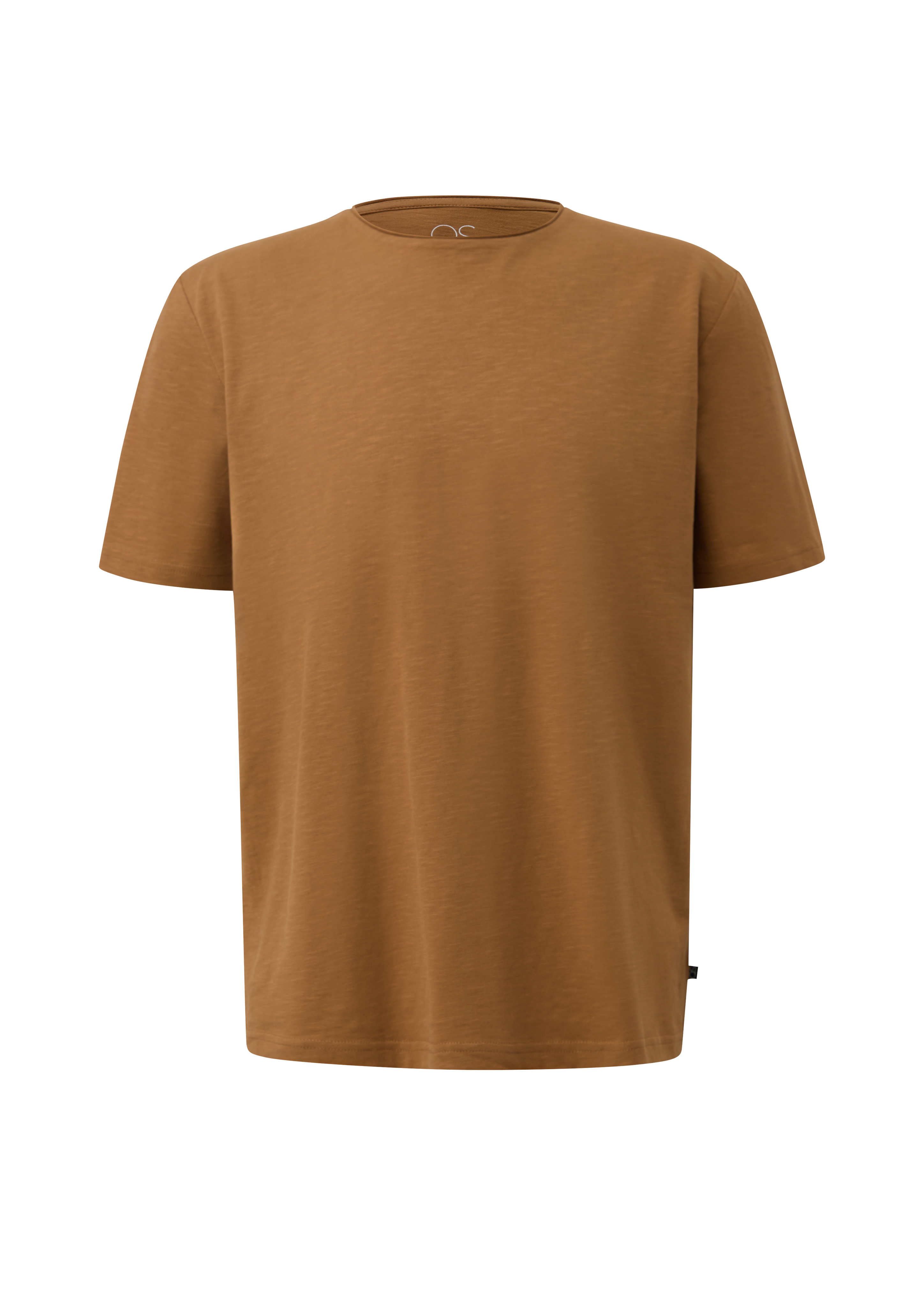 T-shirt met gerolde rand