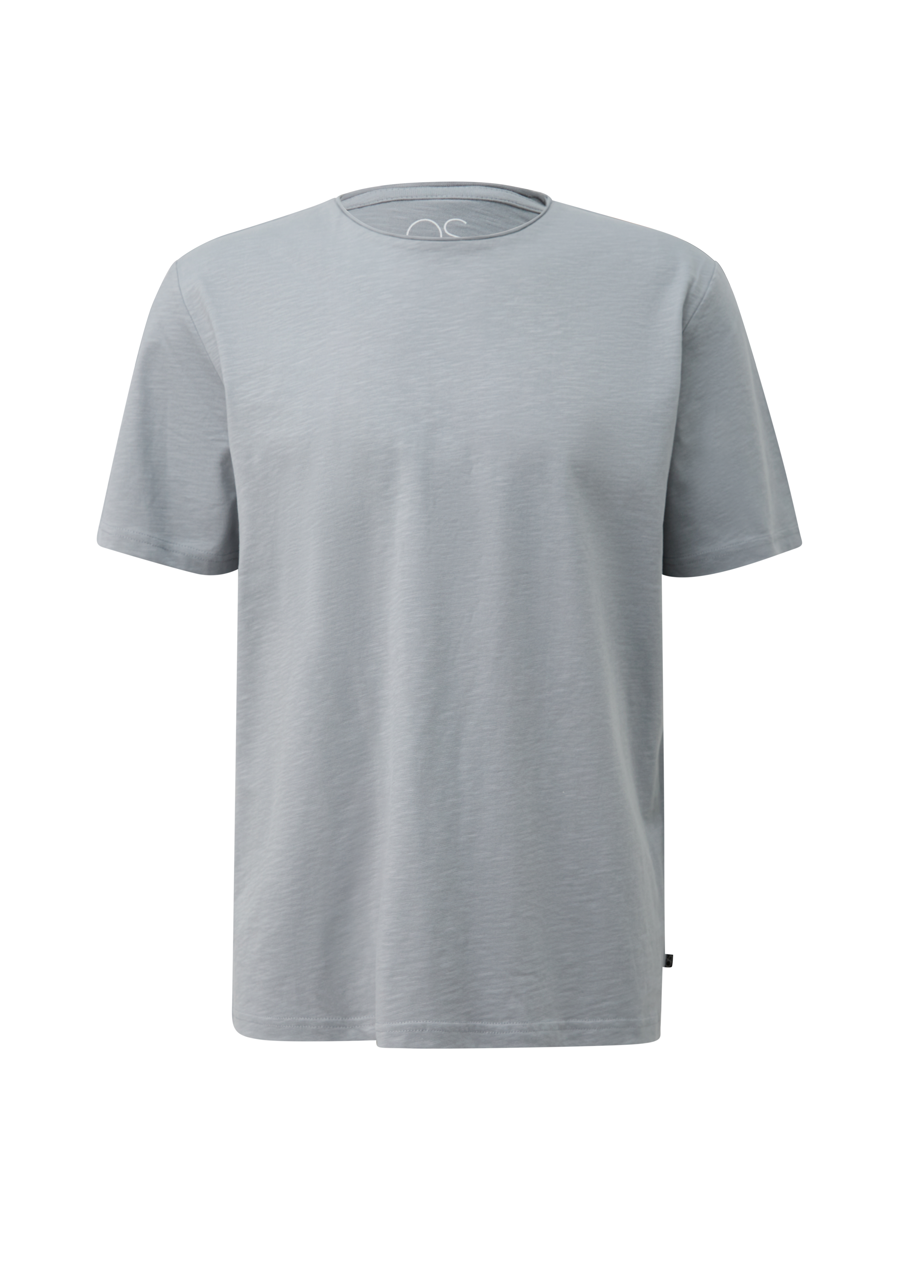 T-shirt met gerolde rand
