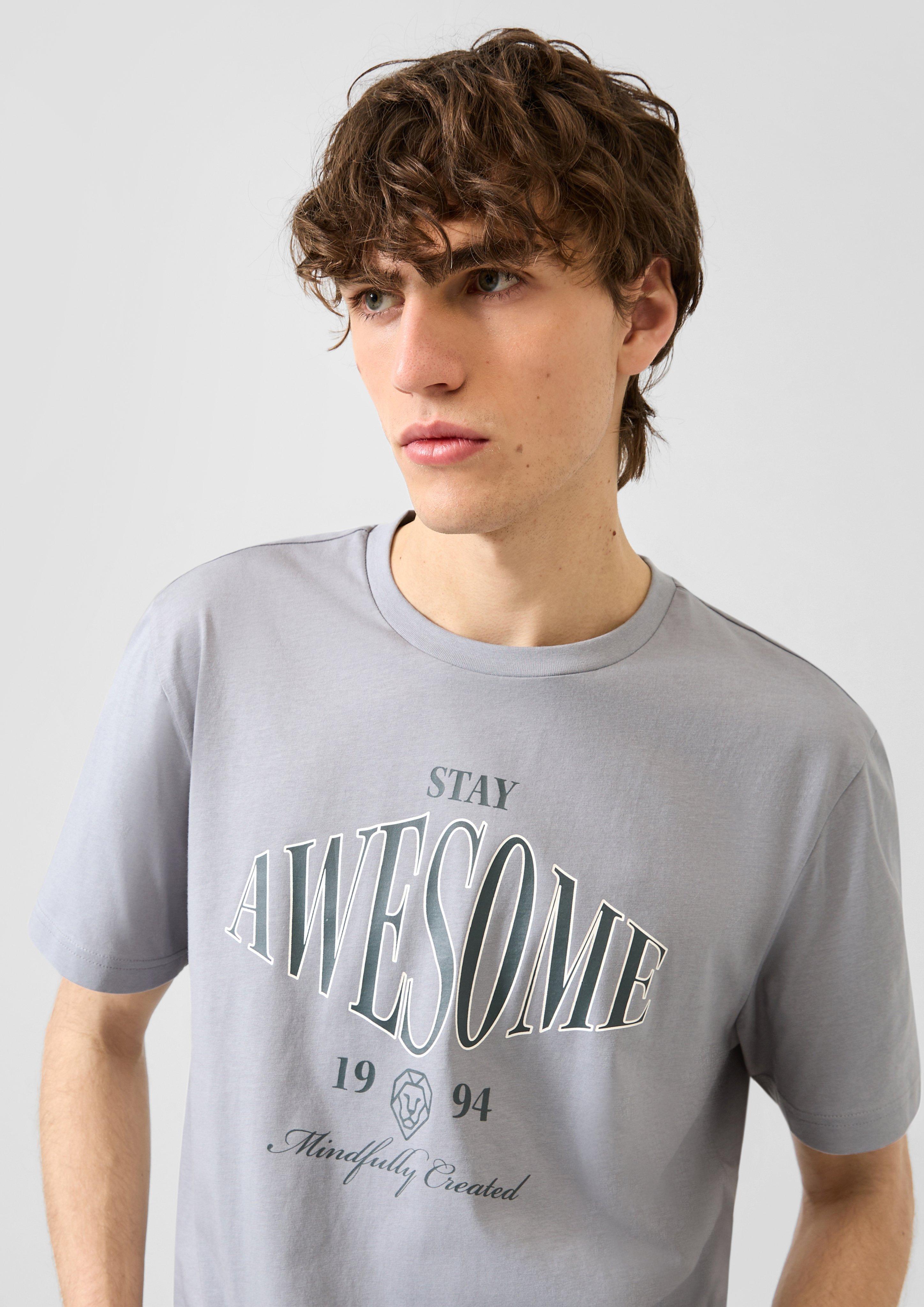 Hommes T-shirt en gris de QS