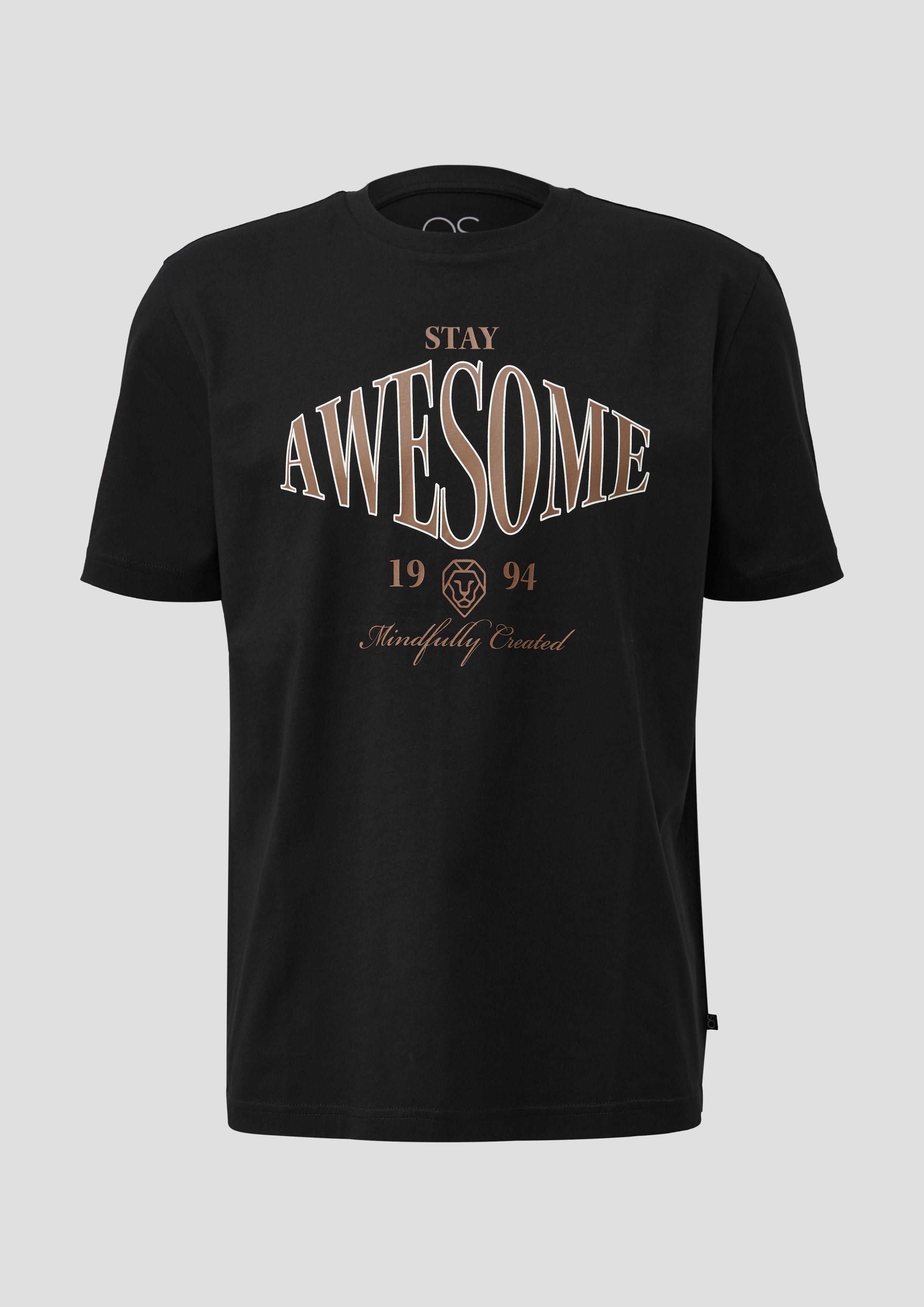 Herren T-Shirt in schwarz von QS