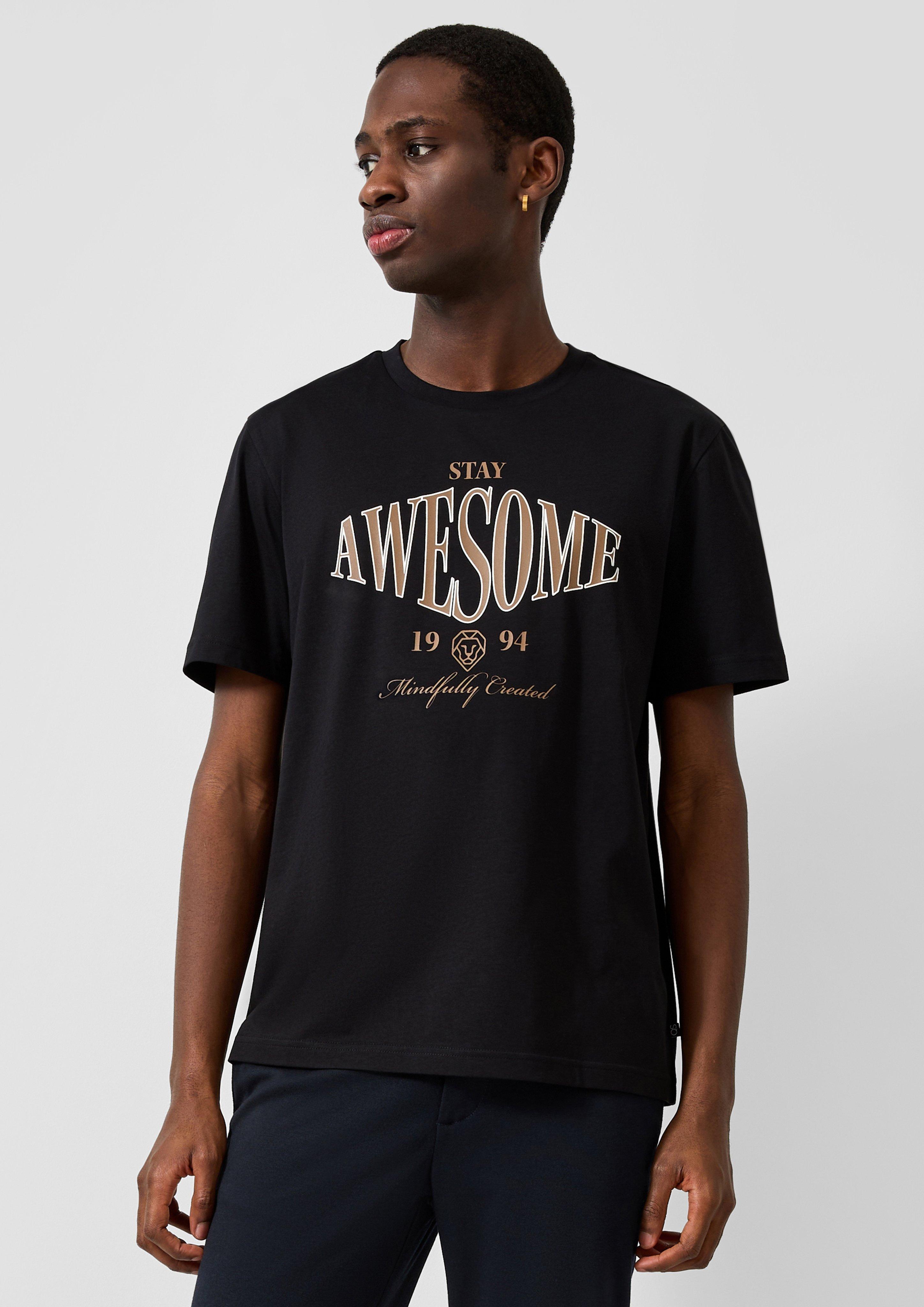 Herren T-Shirt in schwarz von QS