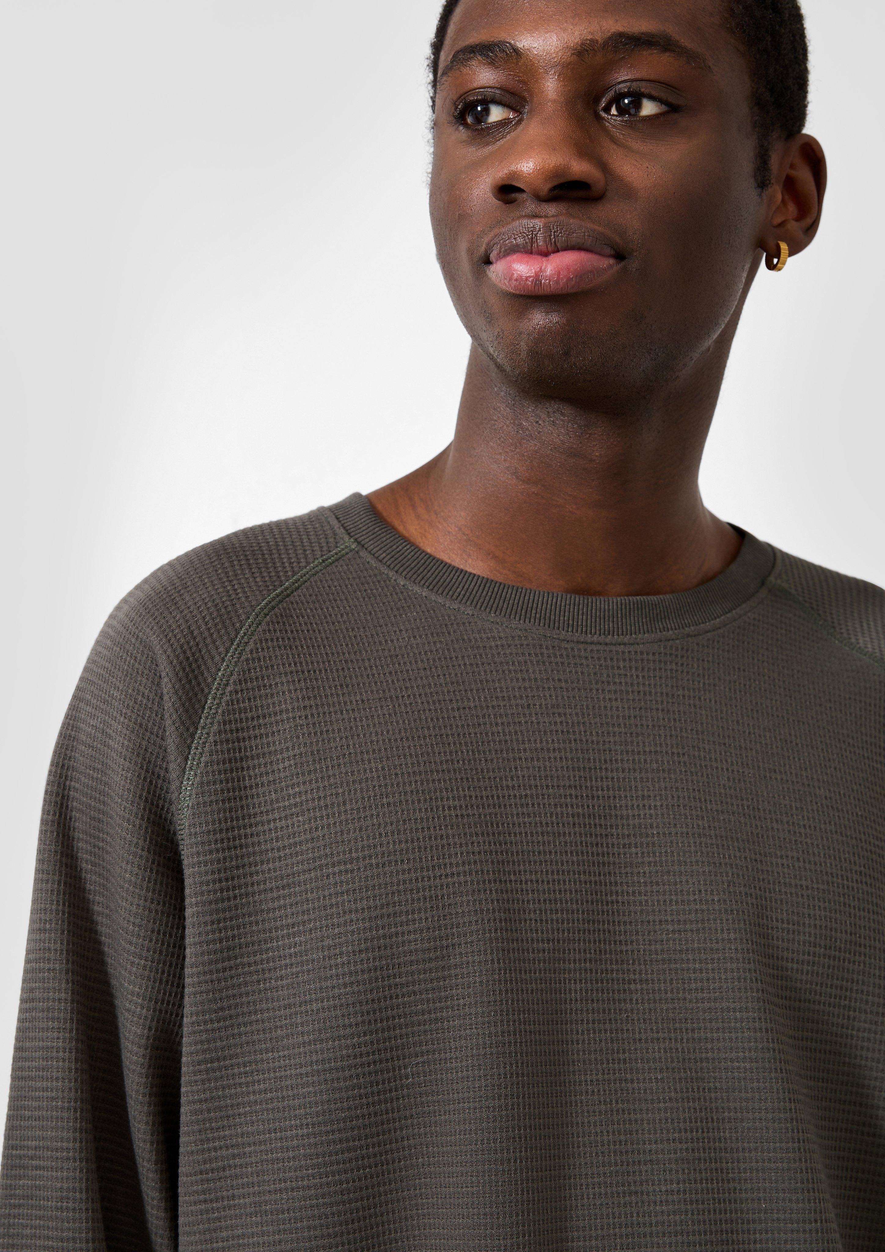 Heren T-Shirt in grijs van QS