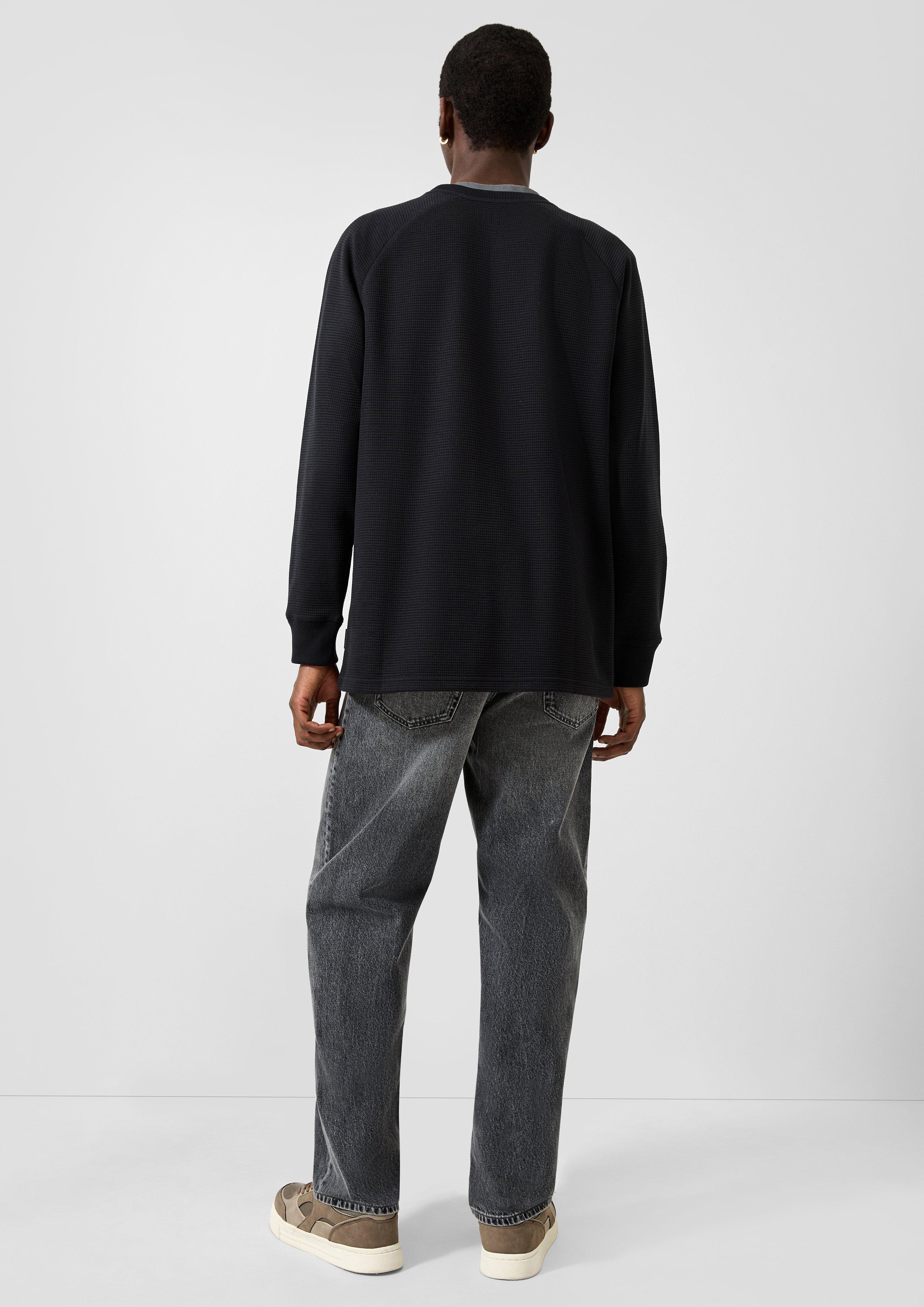 Heren T-Shirt in zwart van QS