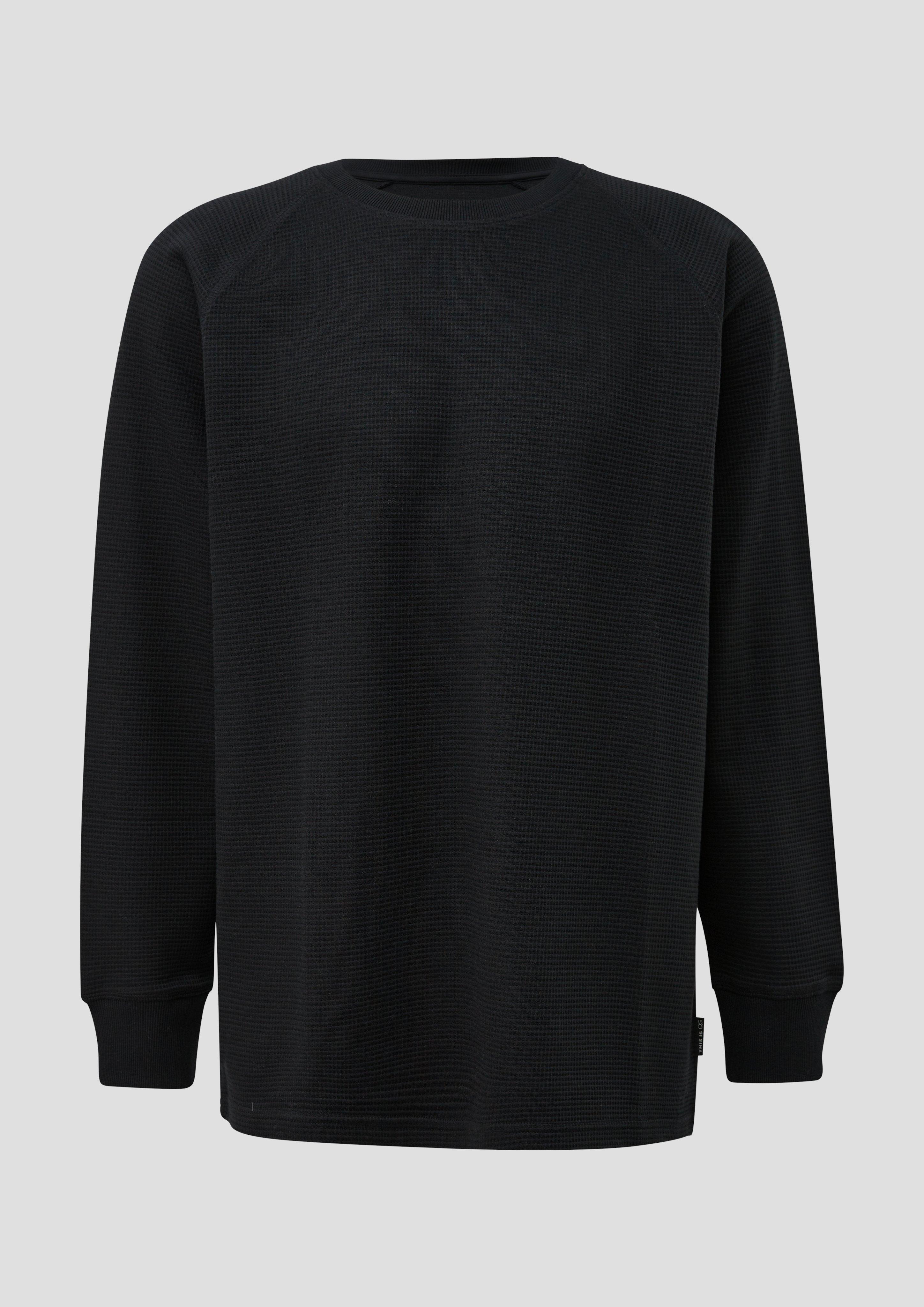 Heren T-Shirt in zwart van QS