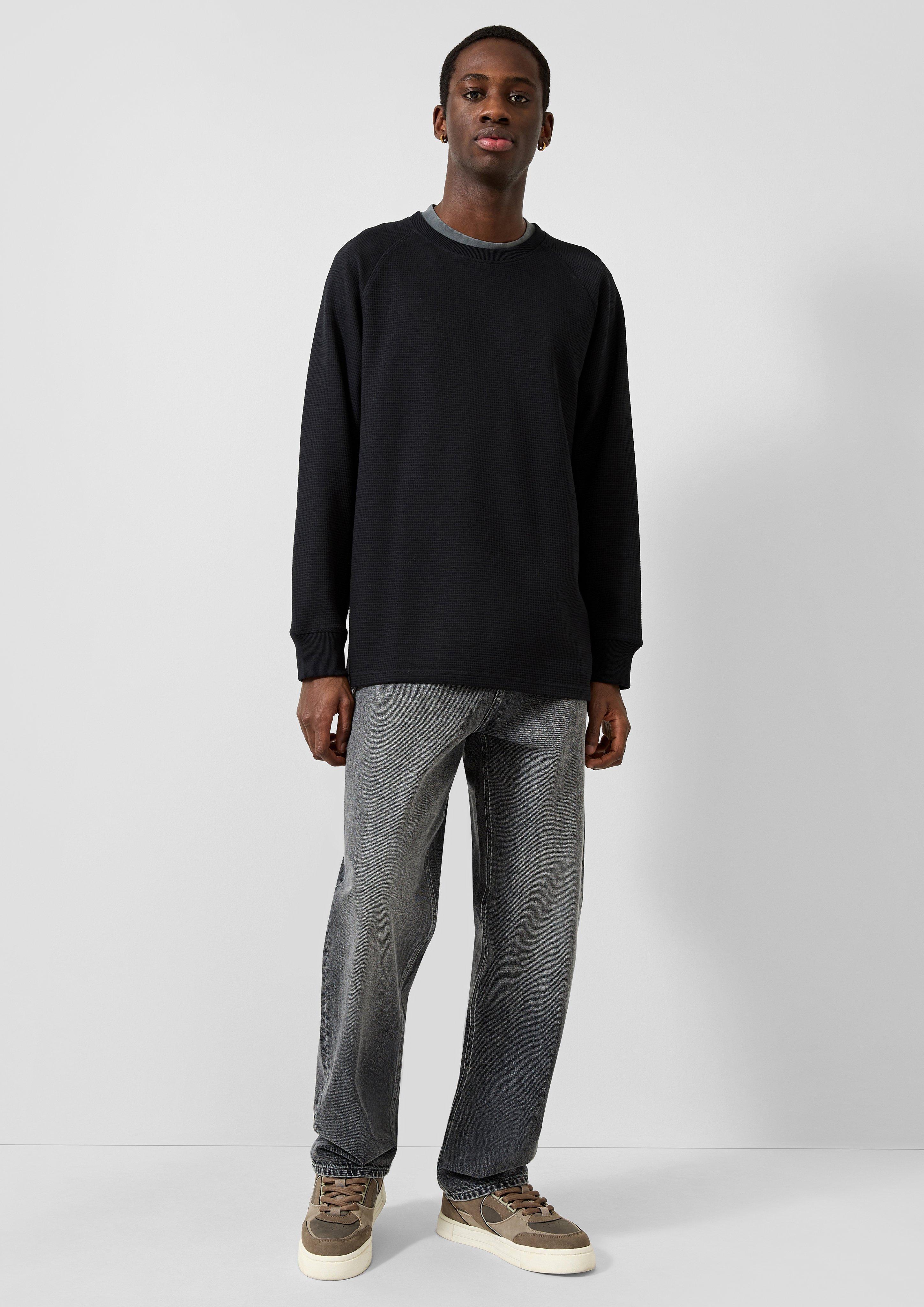 Heren T-Shirt in zwart van QS