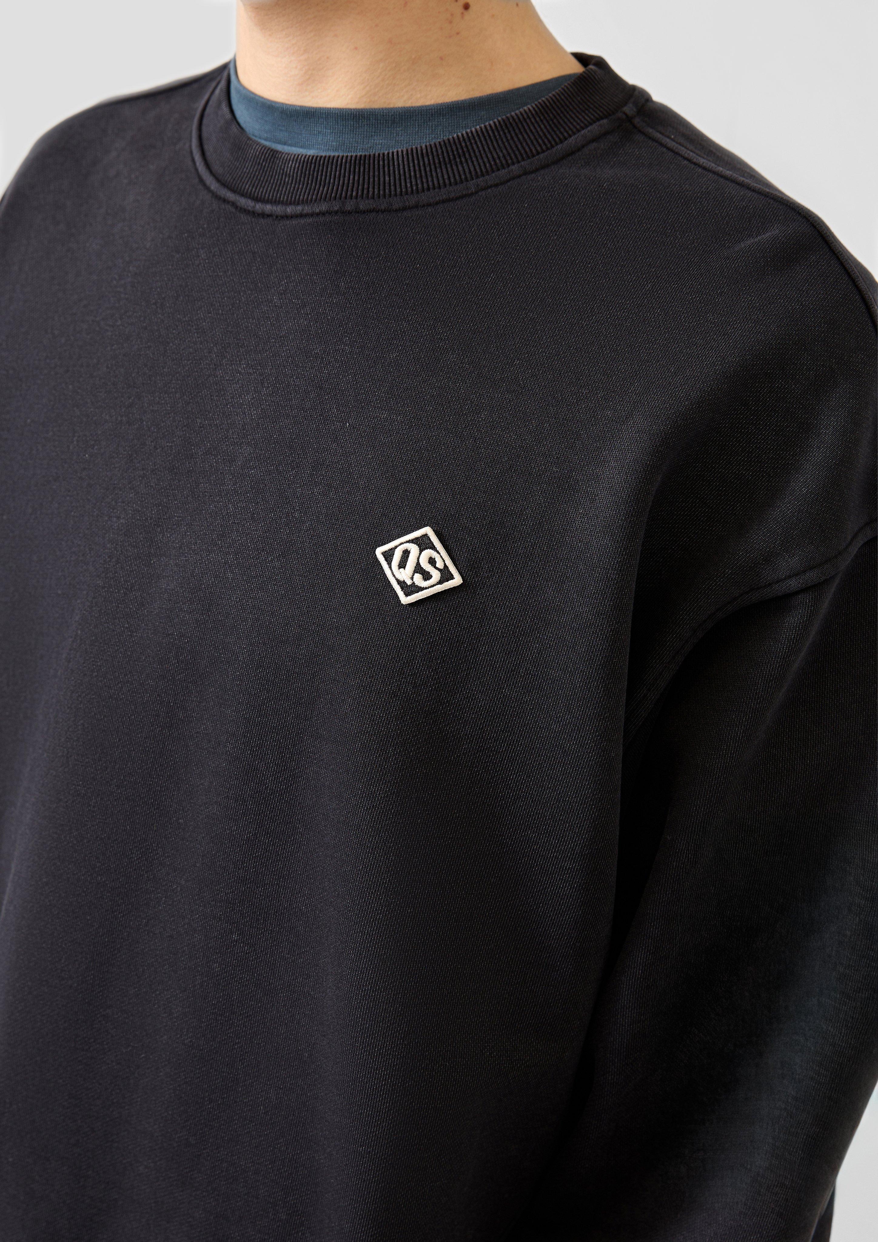 Men Sweatshirt in black by QS