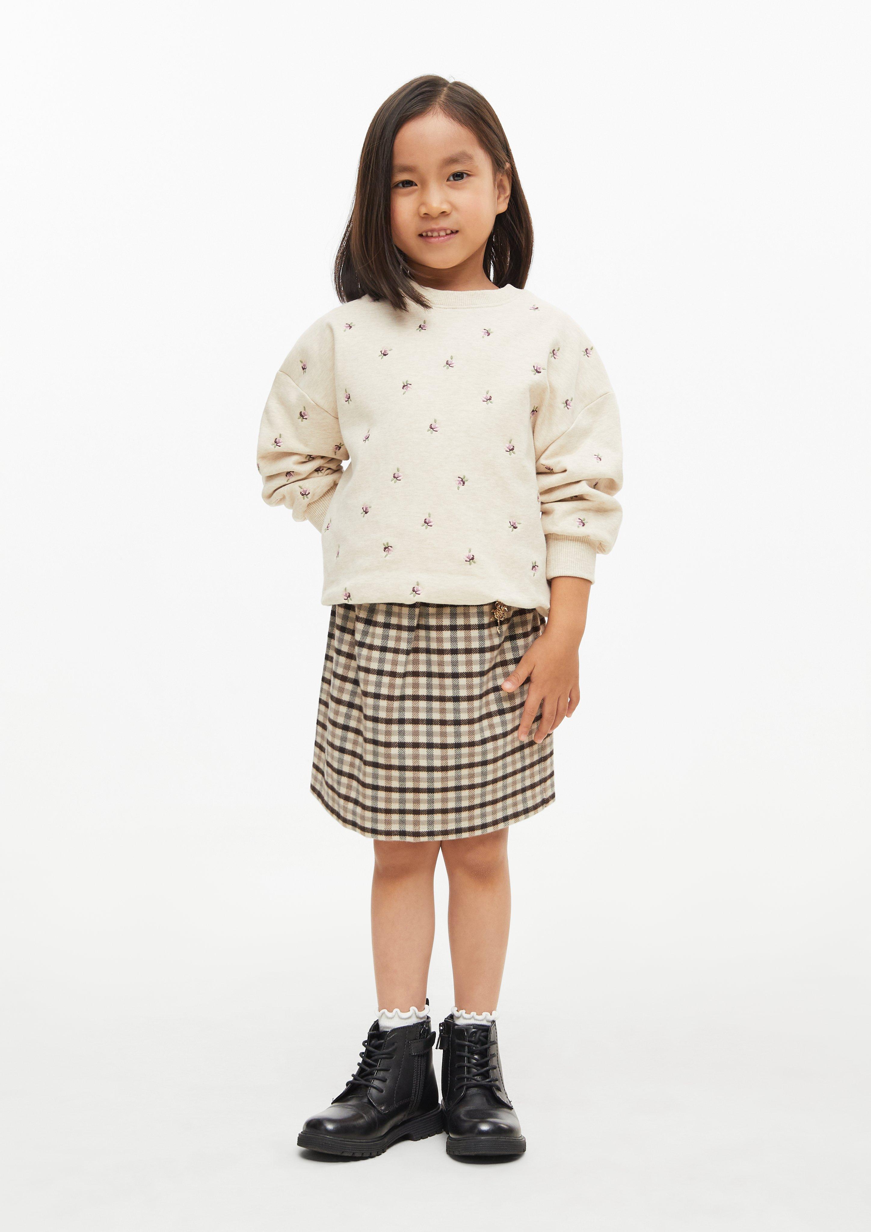 Junior Zachte rok met sieradendetail en ingebouwde short in beige van s.Oliver
