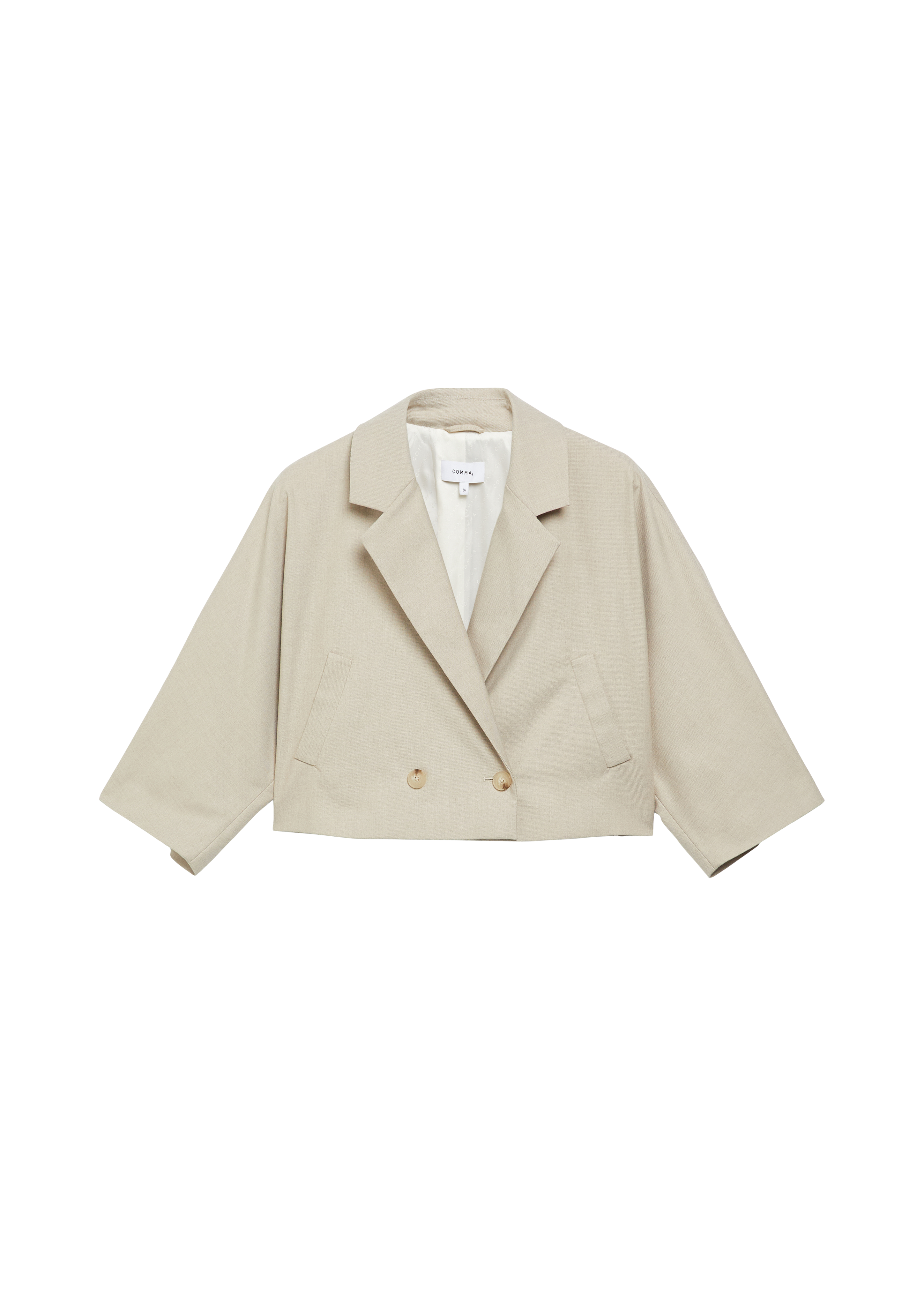 Korte blazer in capestijl