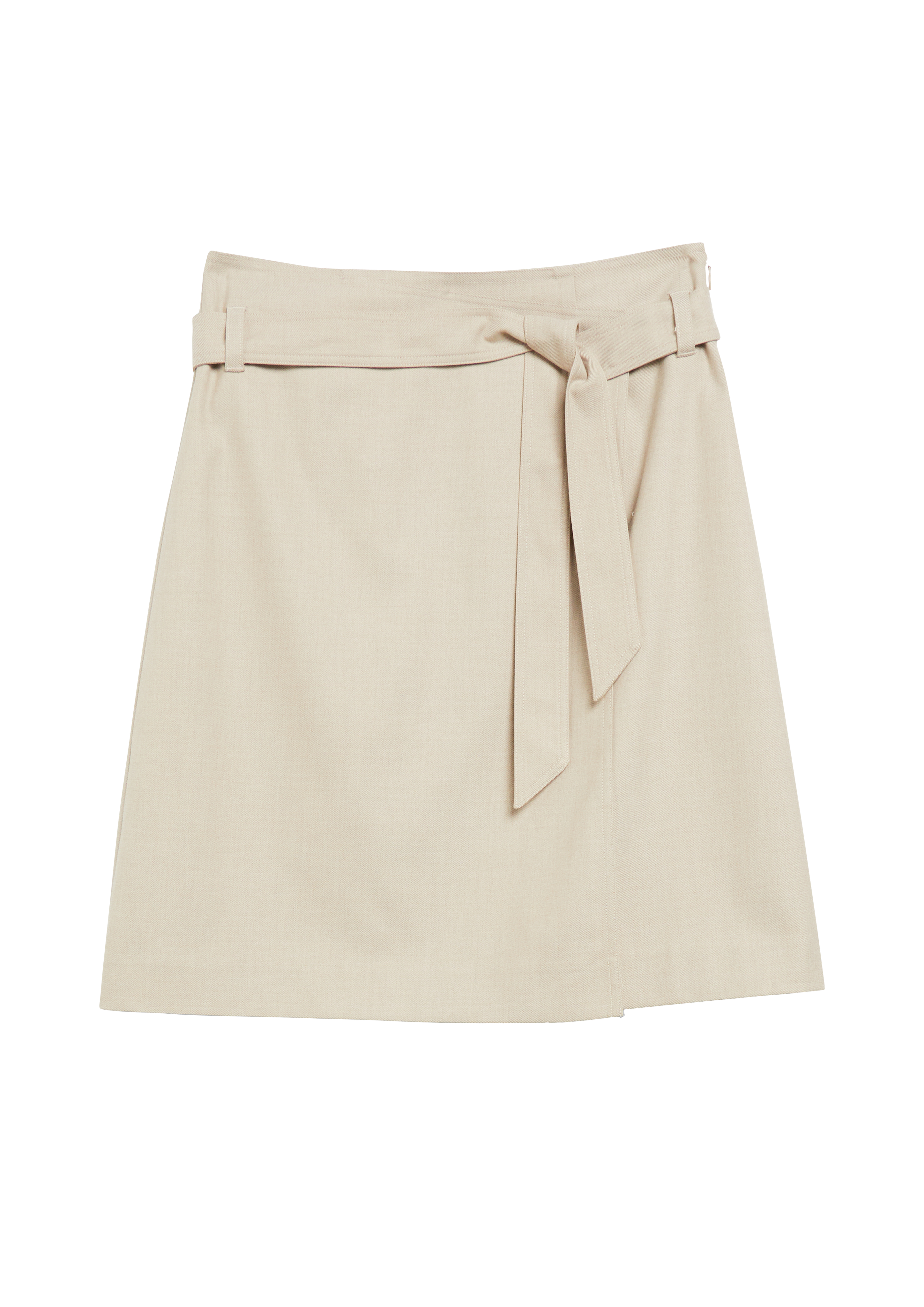 Korte flanellen rok met wikkel-look