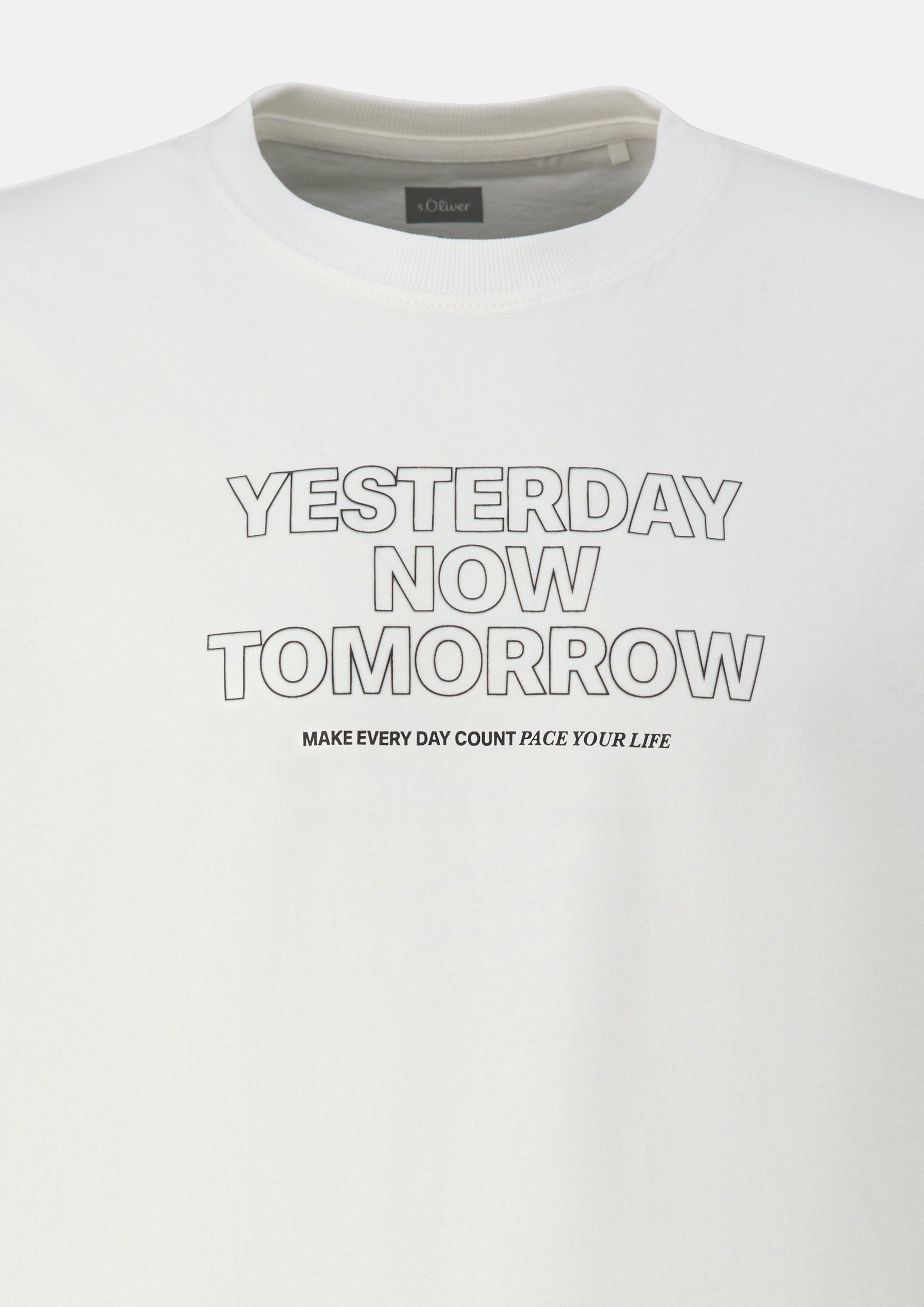 Men T-Shirt in cream by s.Oliver
