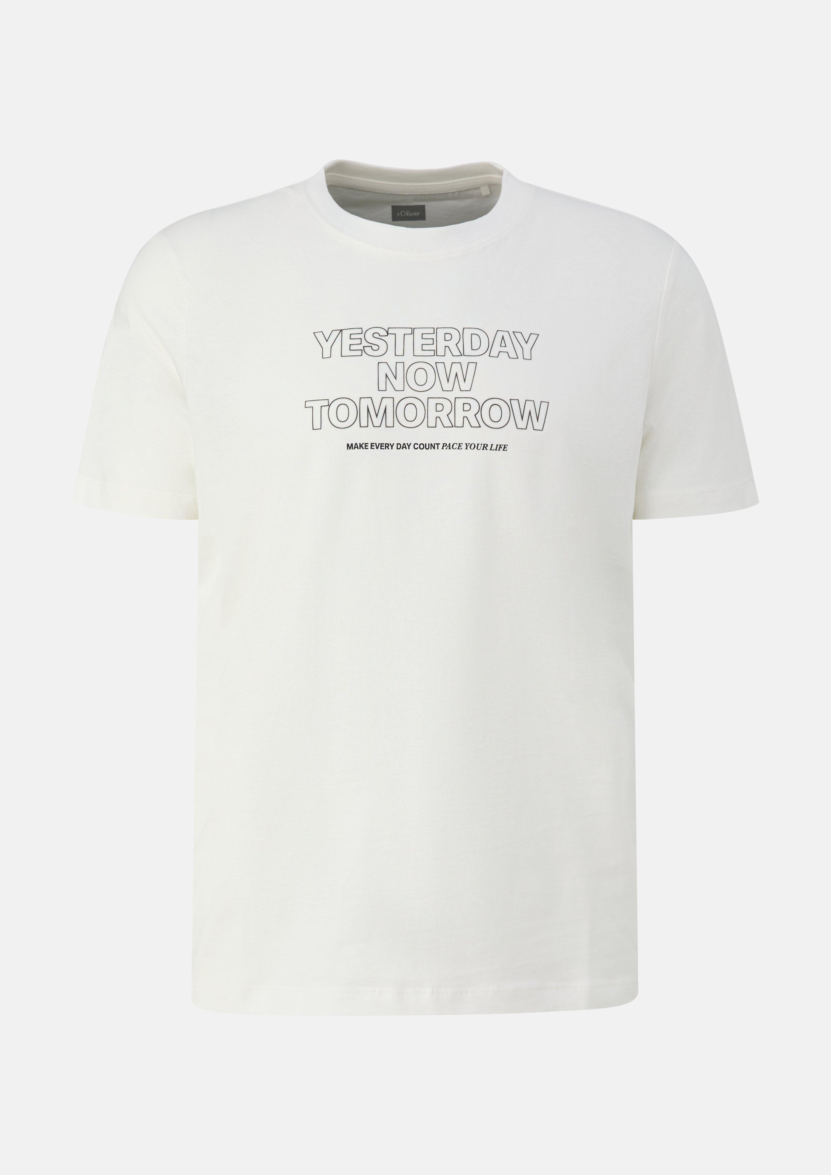 T-Shirt in cream by s.Oliver