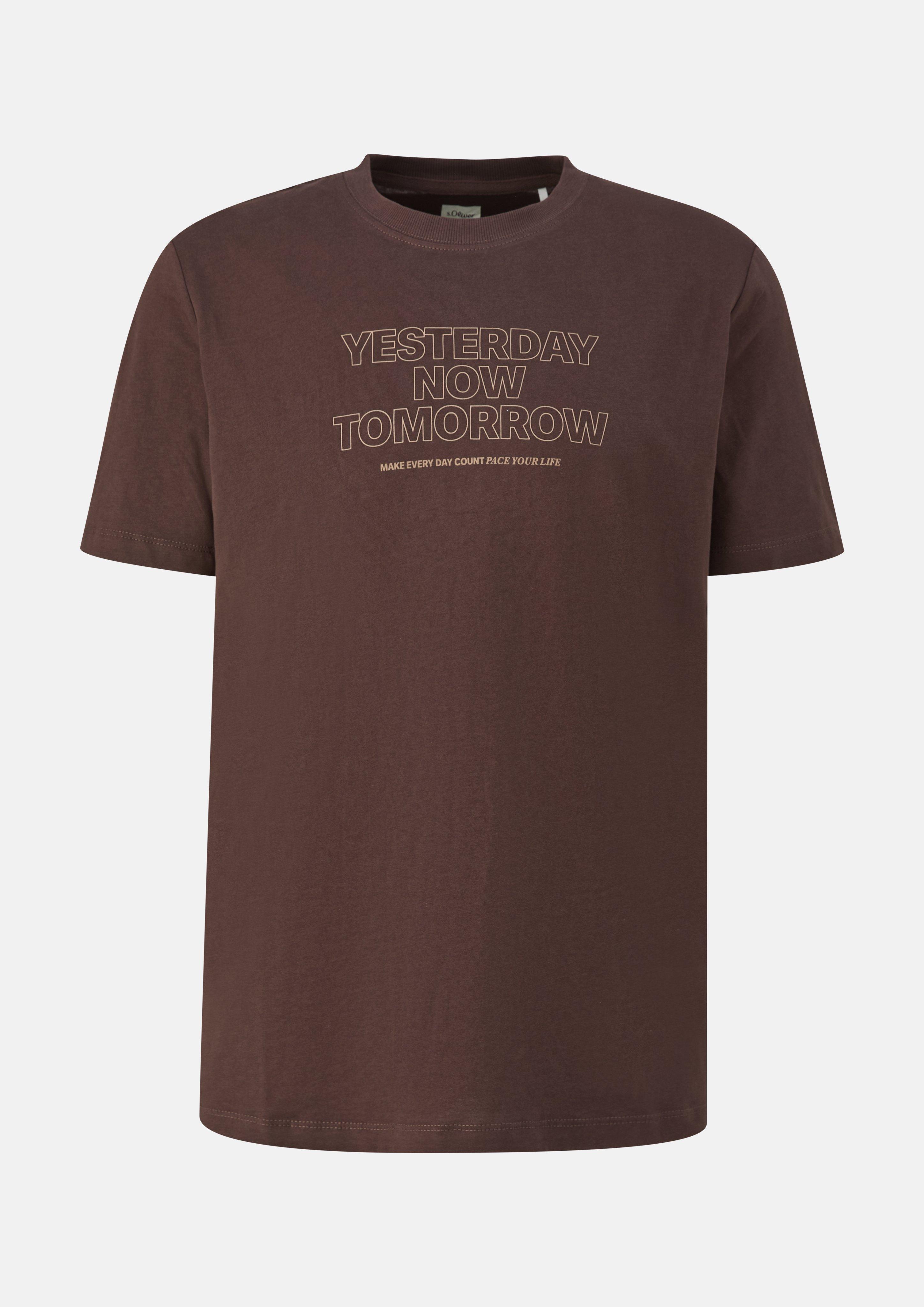 Men T-Shirt in brown by s.Oliver