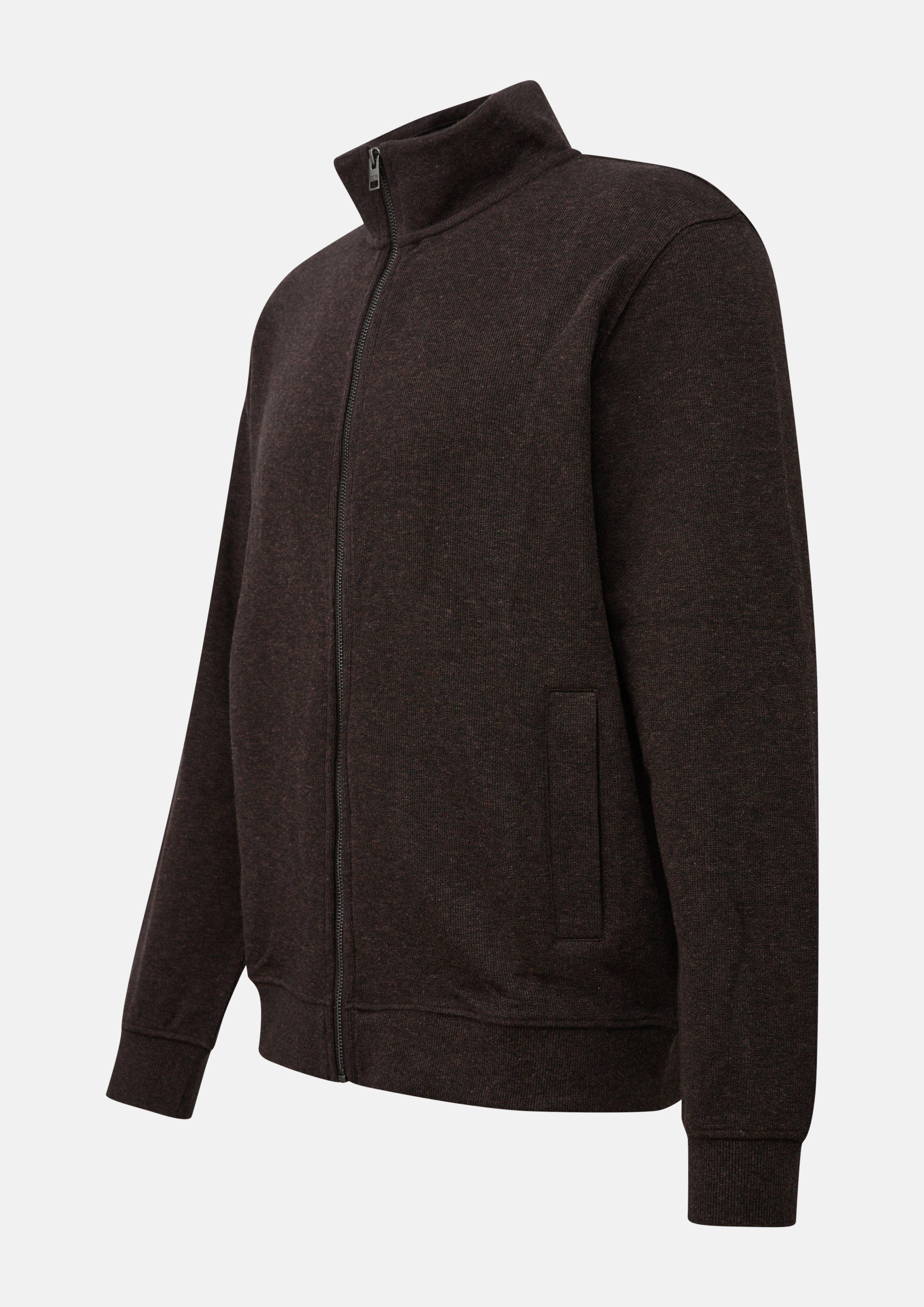 Hommes Sweat-shirt Veste en brun de s.Oliver