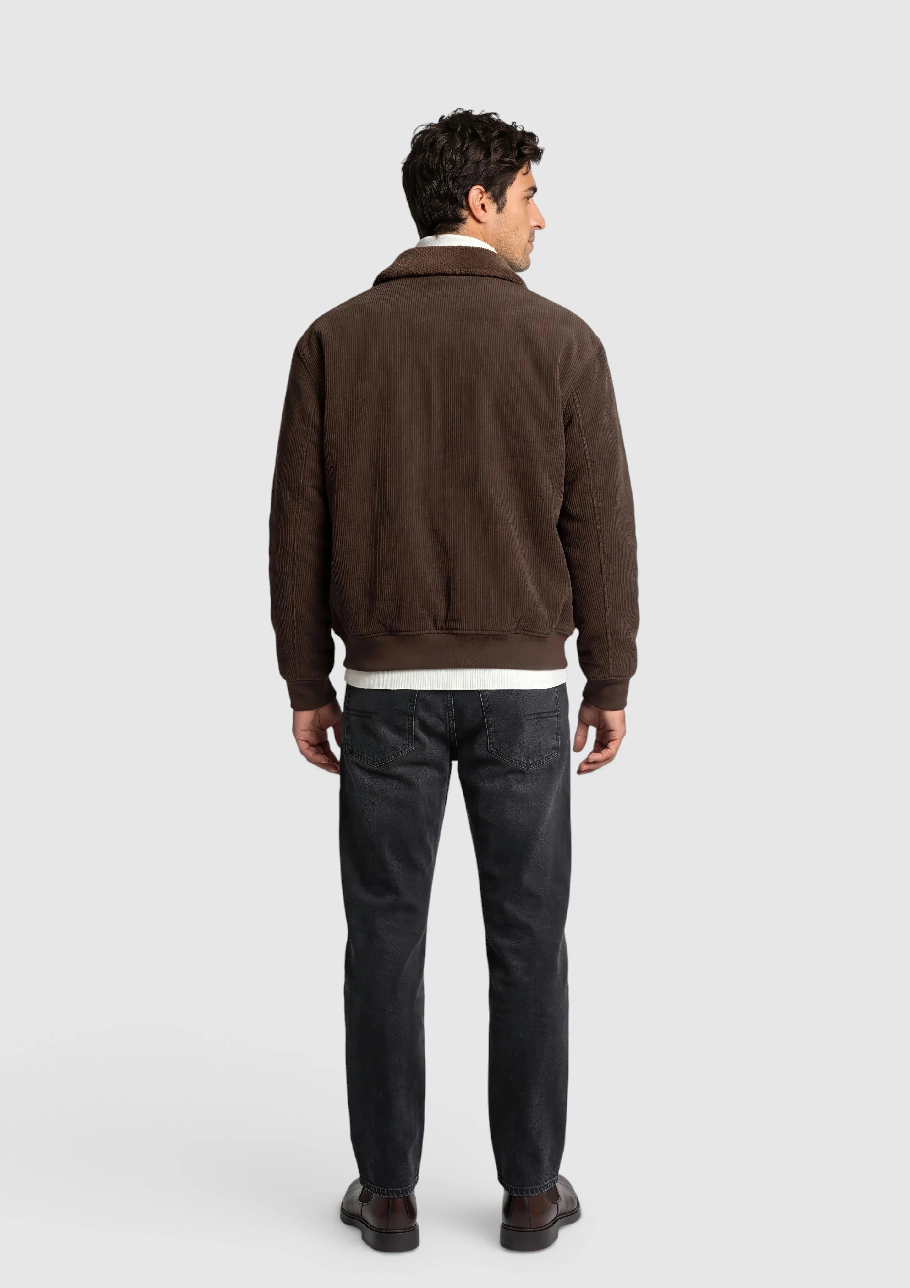Hommes Sweat-shirt Veste en brun de s.Oliver