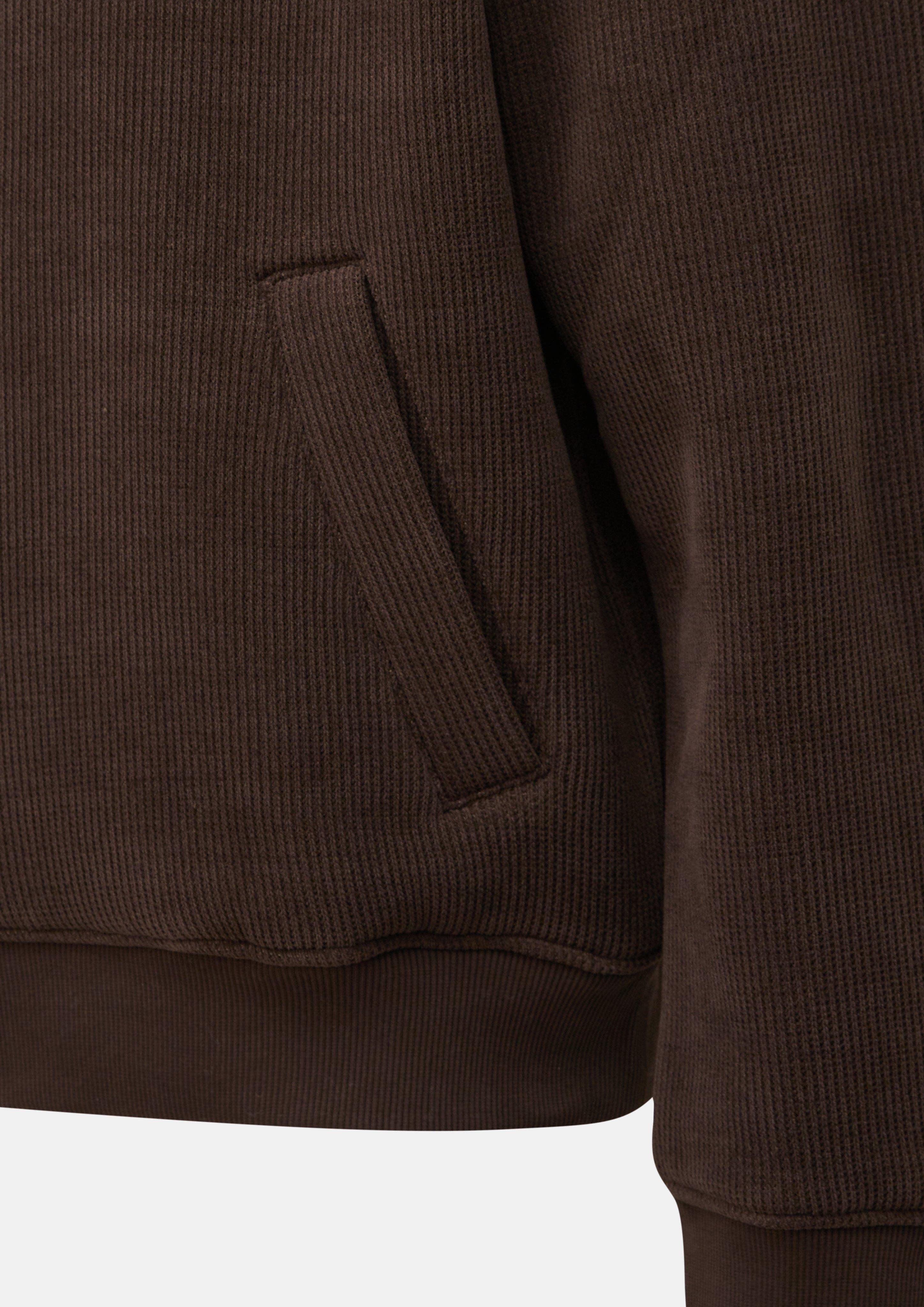 Hommes Sweat-shirt Veste en brun de s.Oliver