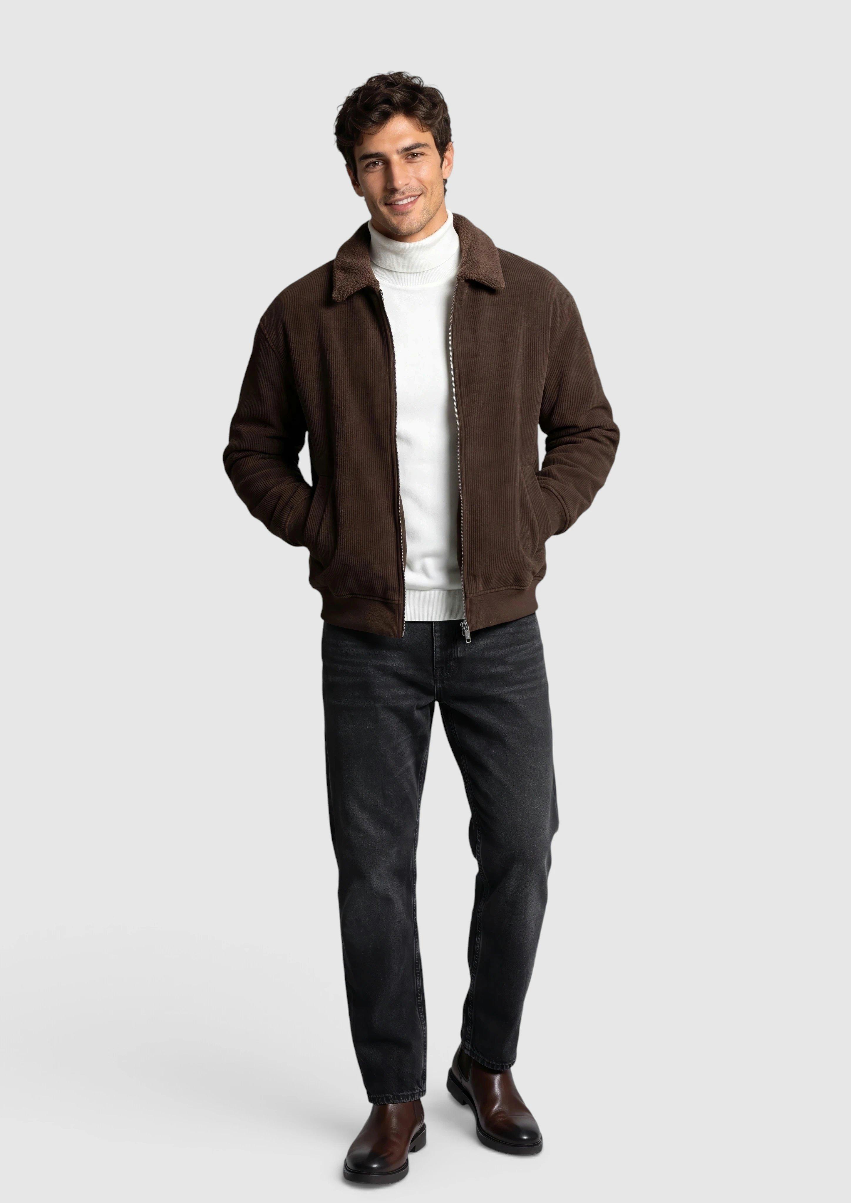 Sweat-shirt Veste en marron foncé de s.Oliver