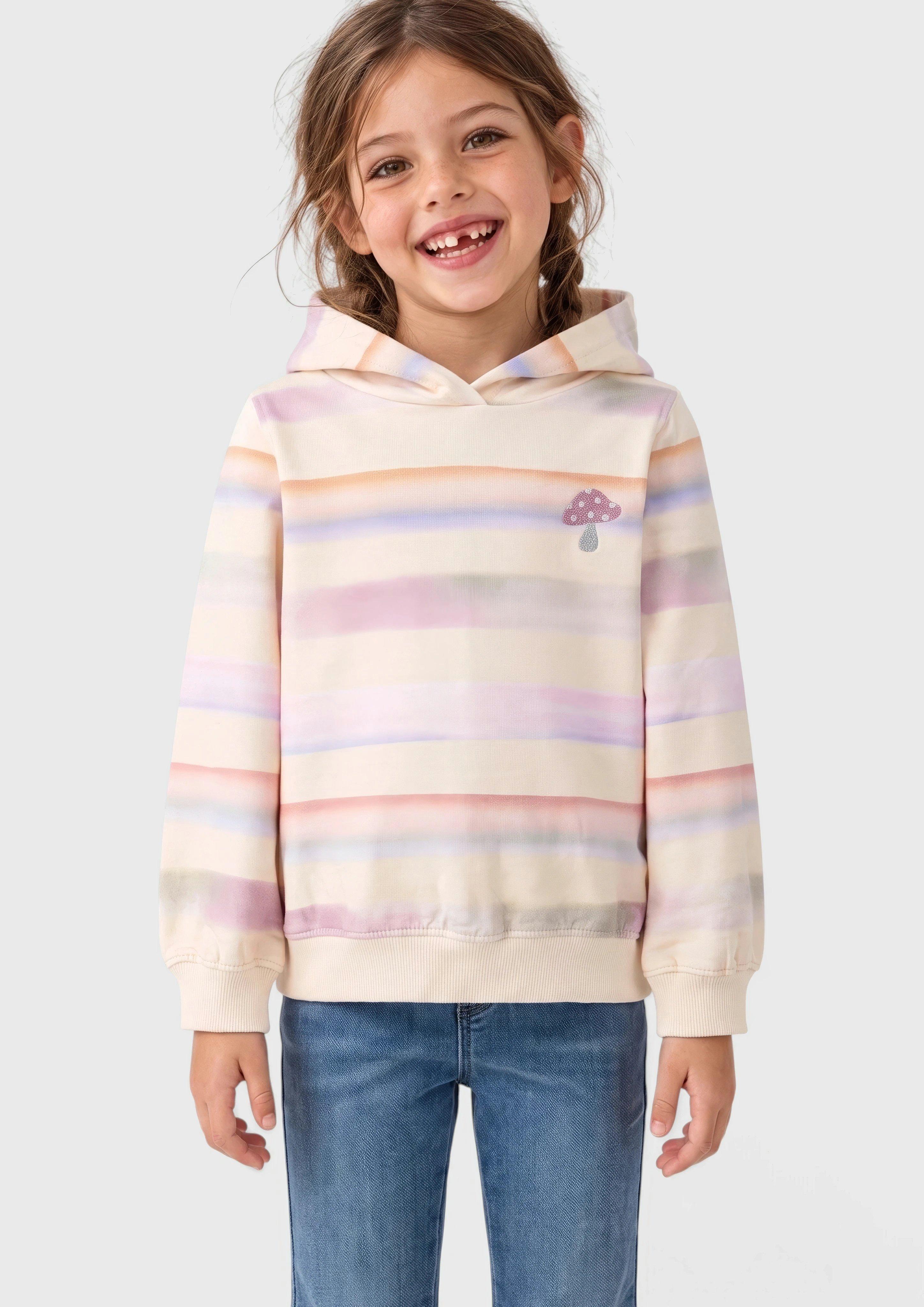 Sweatshirt in lichtbeige van s.Oliver