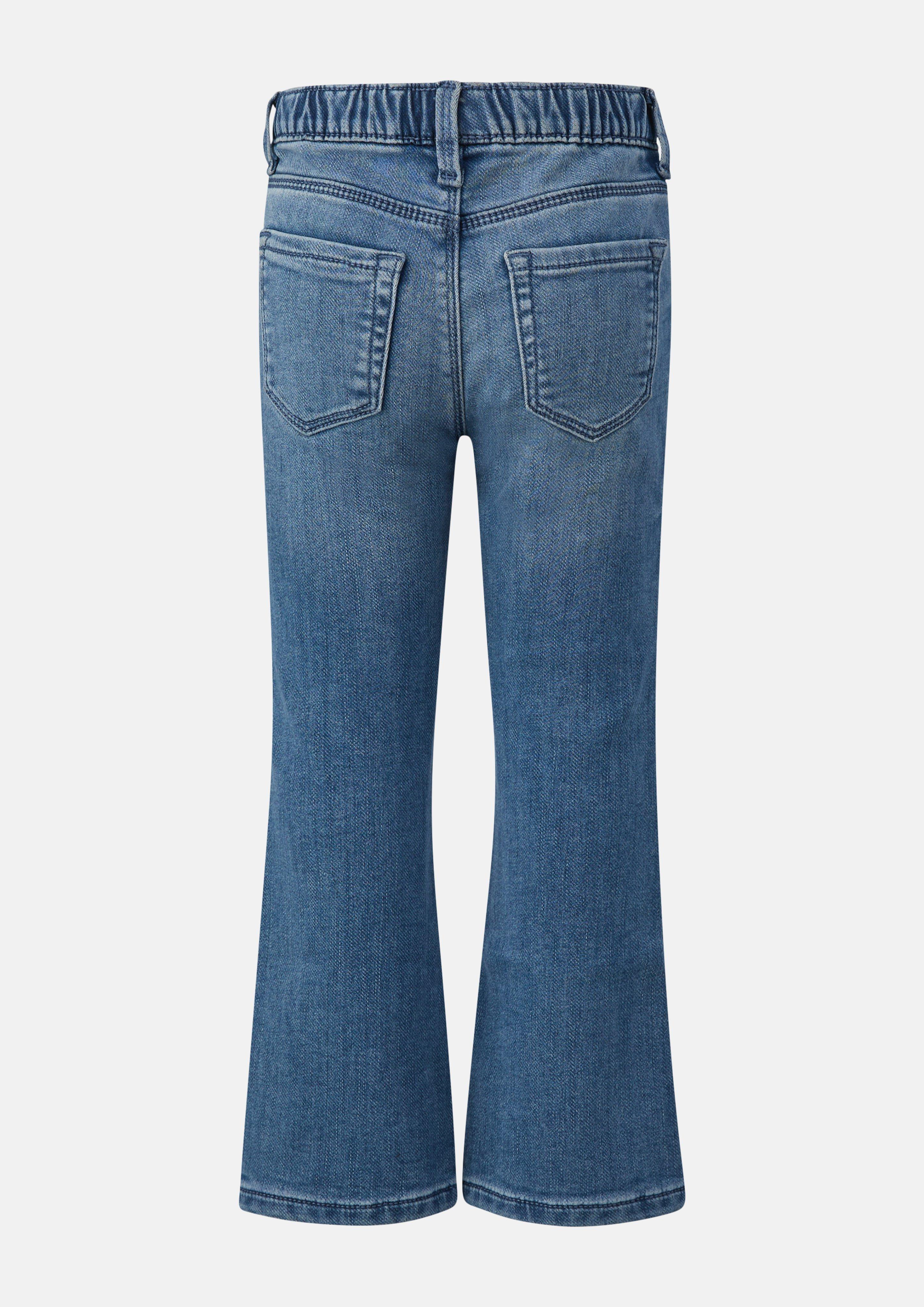 Kids Betsy Jeans / Regular Fit / Mid Rise / Flared Leg / Soft &amp; Warm in blue by s.Oliver