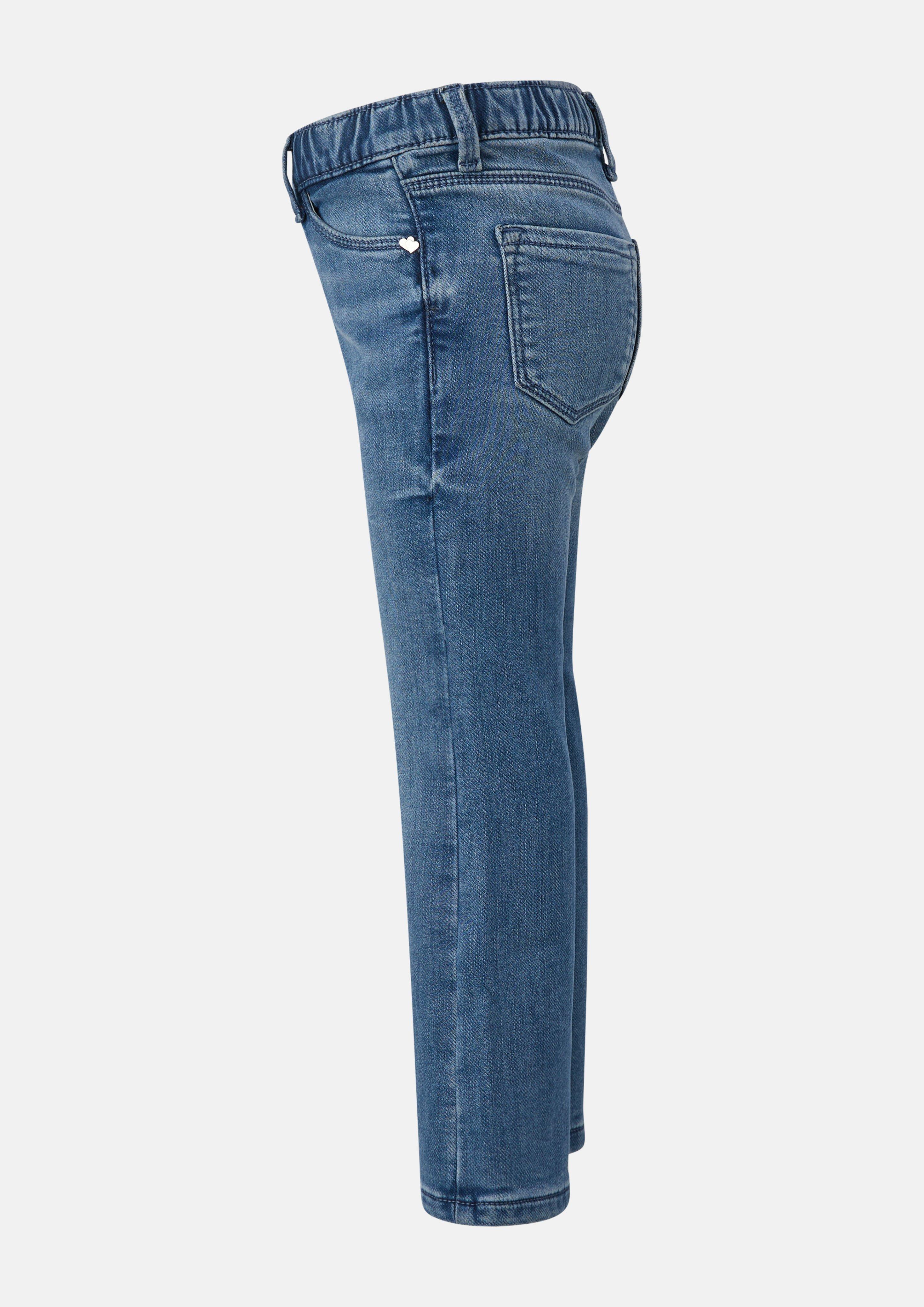 Kids Betsy Jeans / Regular Fit / Mid Rise / Flared Leg / Soft &amp; Warm in blue by s.Oliver