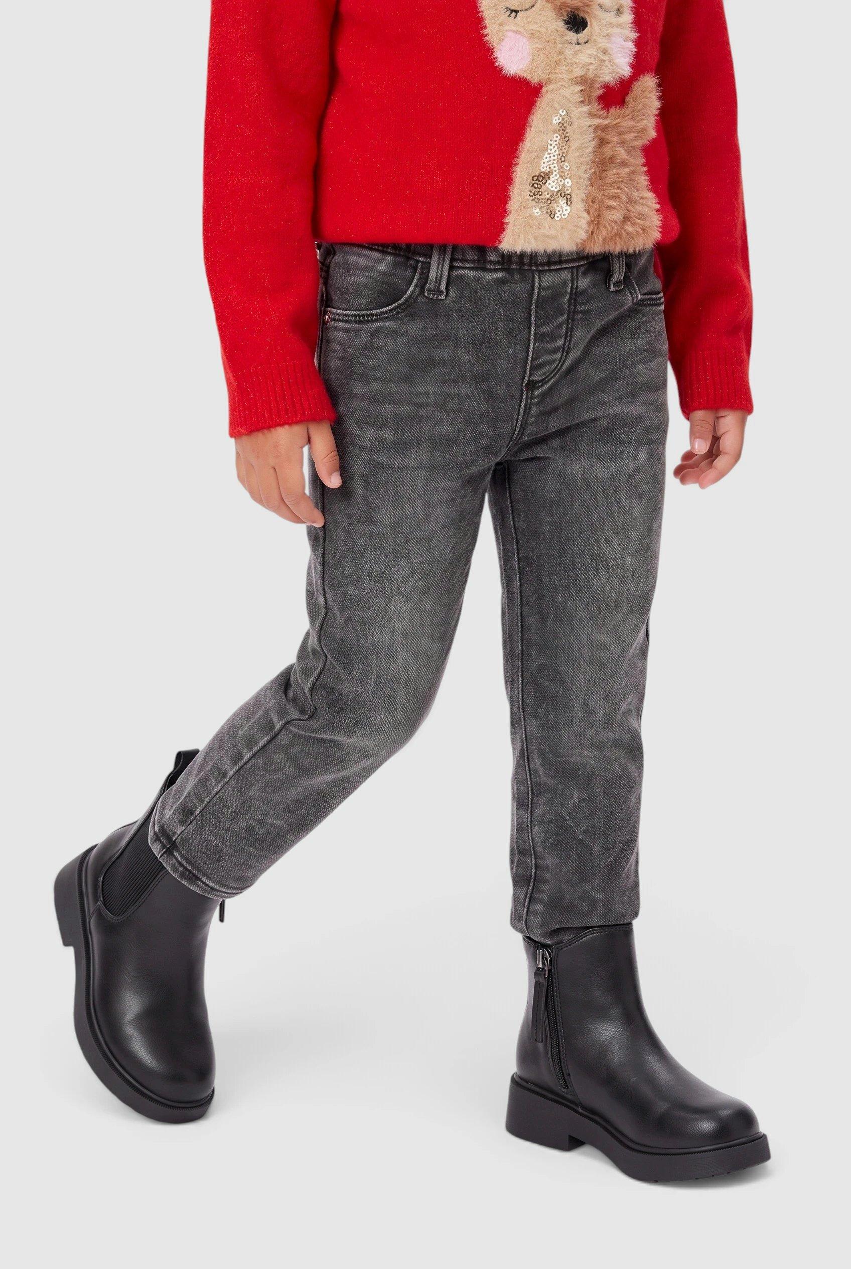 Jeans Betsy / Regular Fit / Mid Rise / Flared Leg / soft & warm in Farbe dunkelgrau von s.Oliver