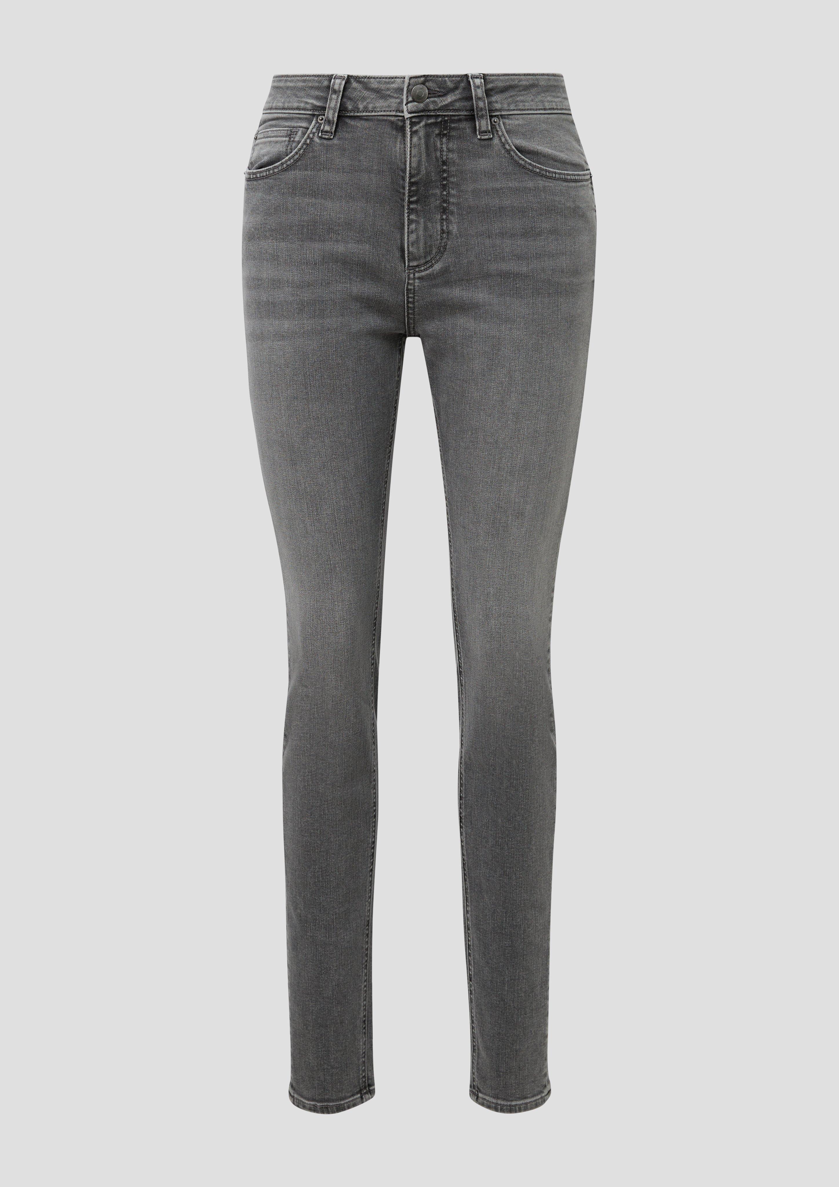 Women Denim trousers in grey by QS