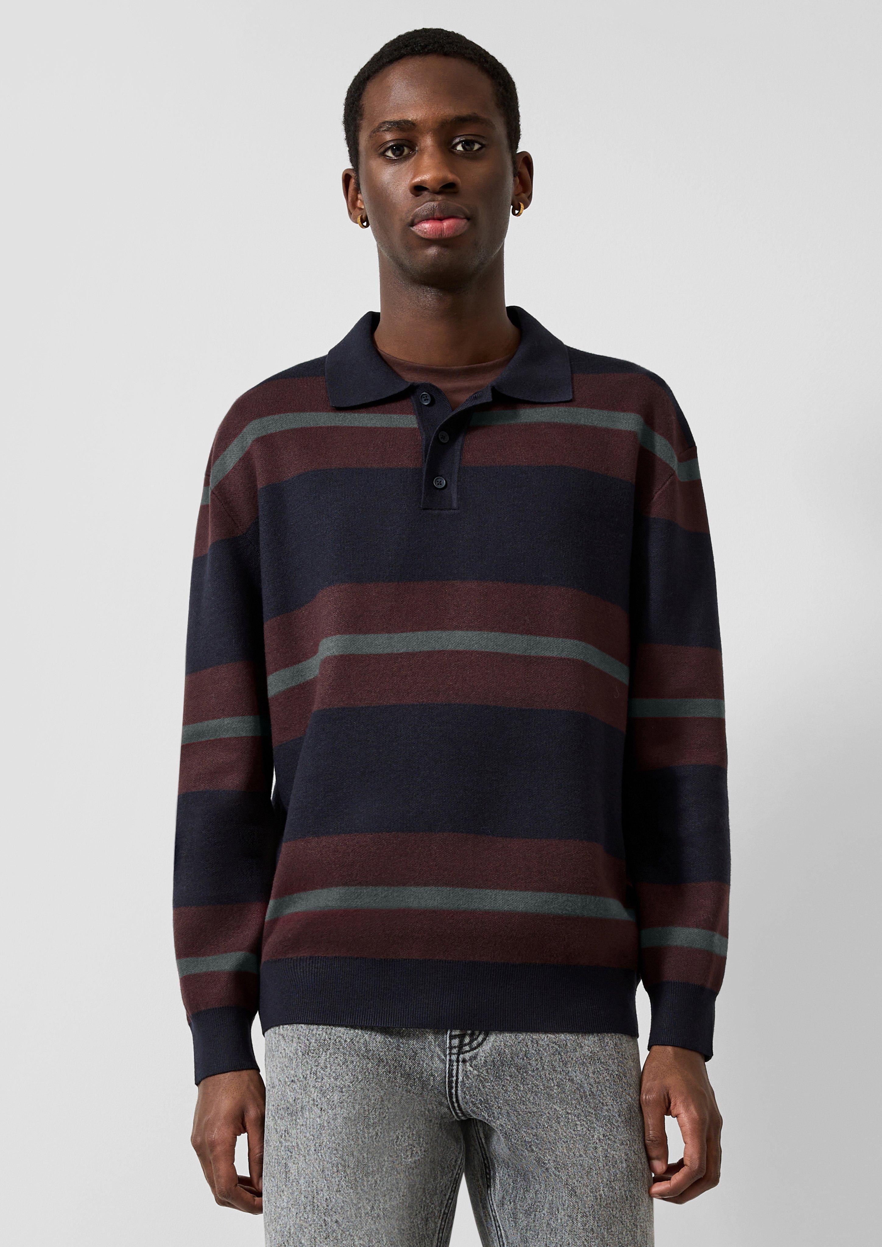 Sweter z dzianiny w kolorze granatowy od QS