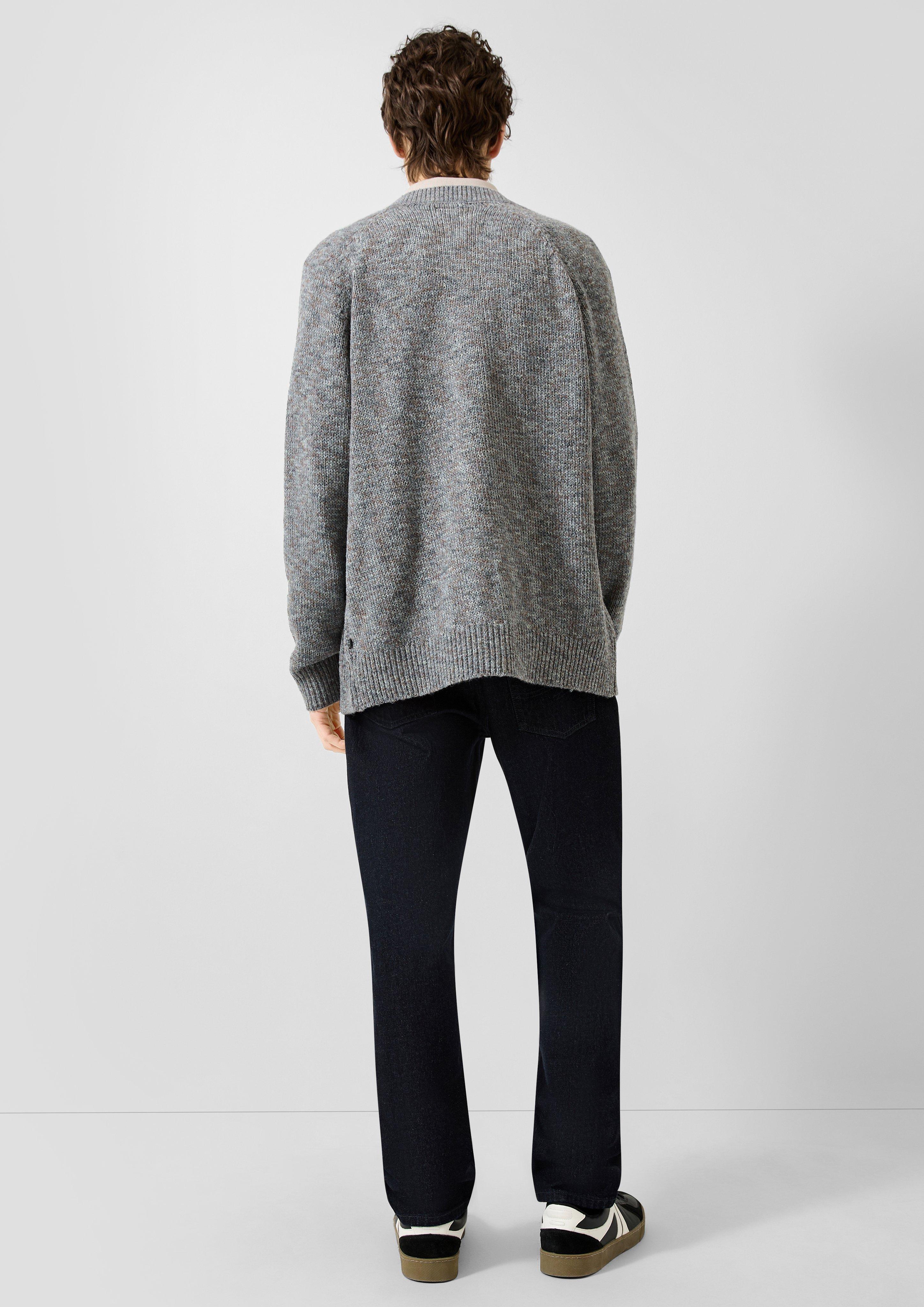 Men Cardigan in grey by QS