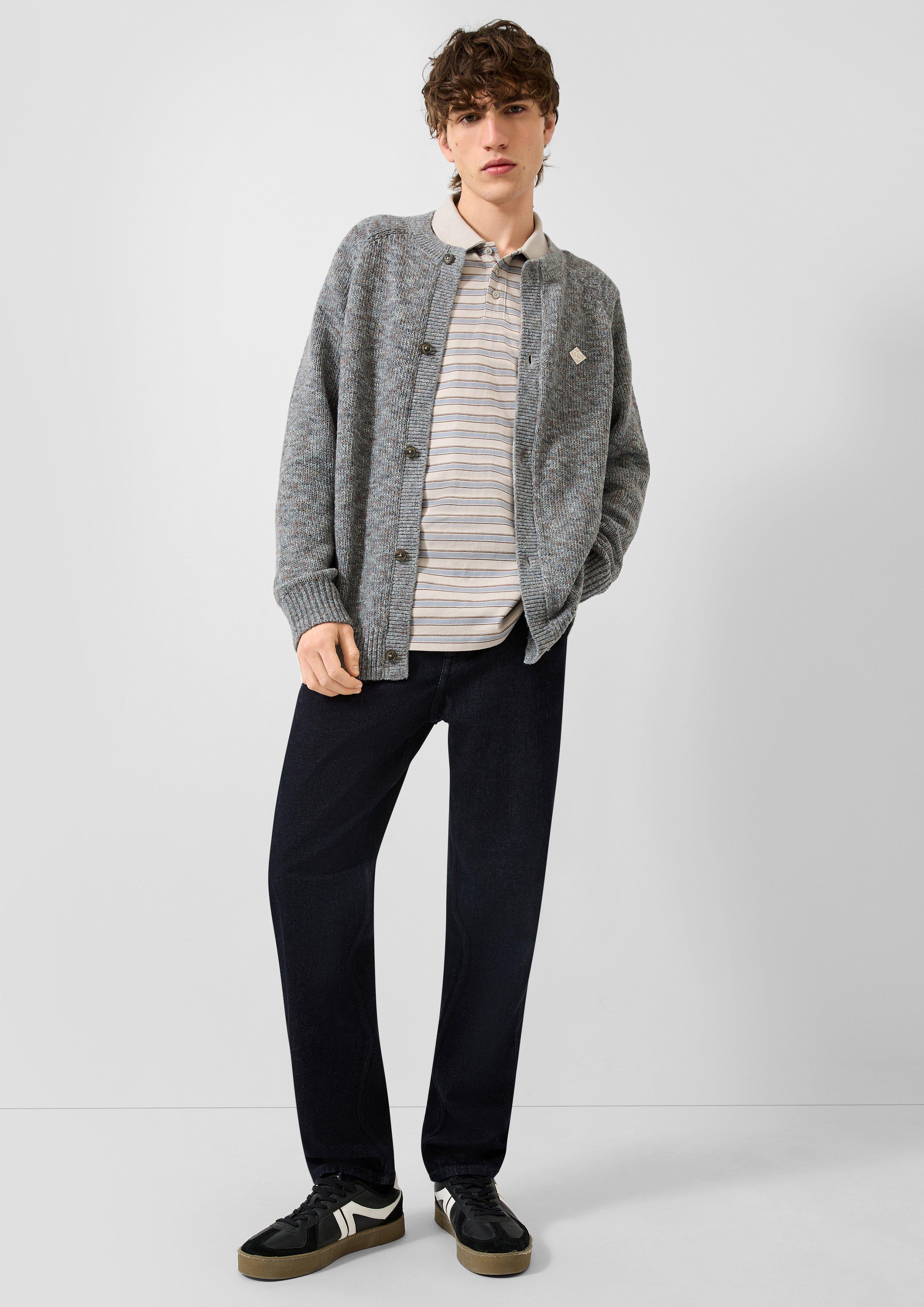 Men Cardigan in grey by QS