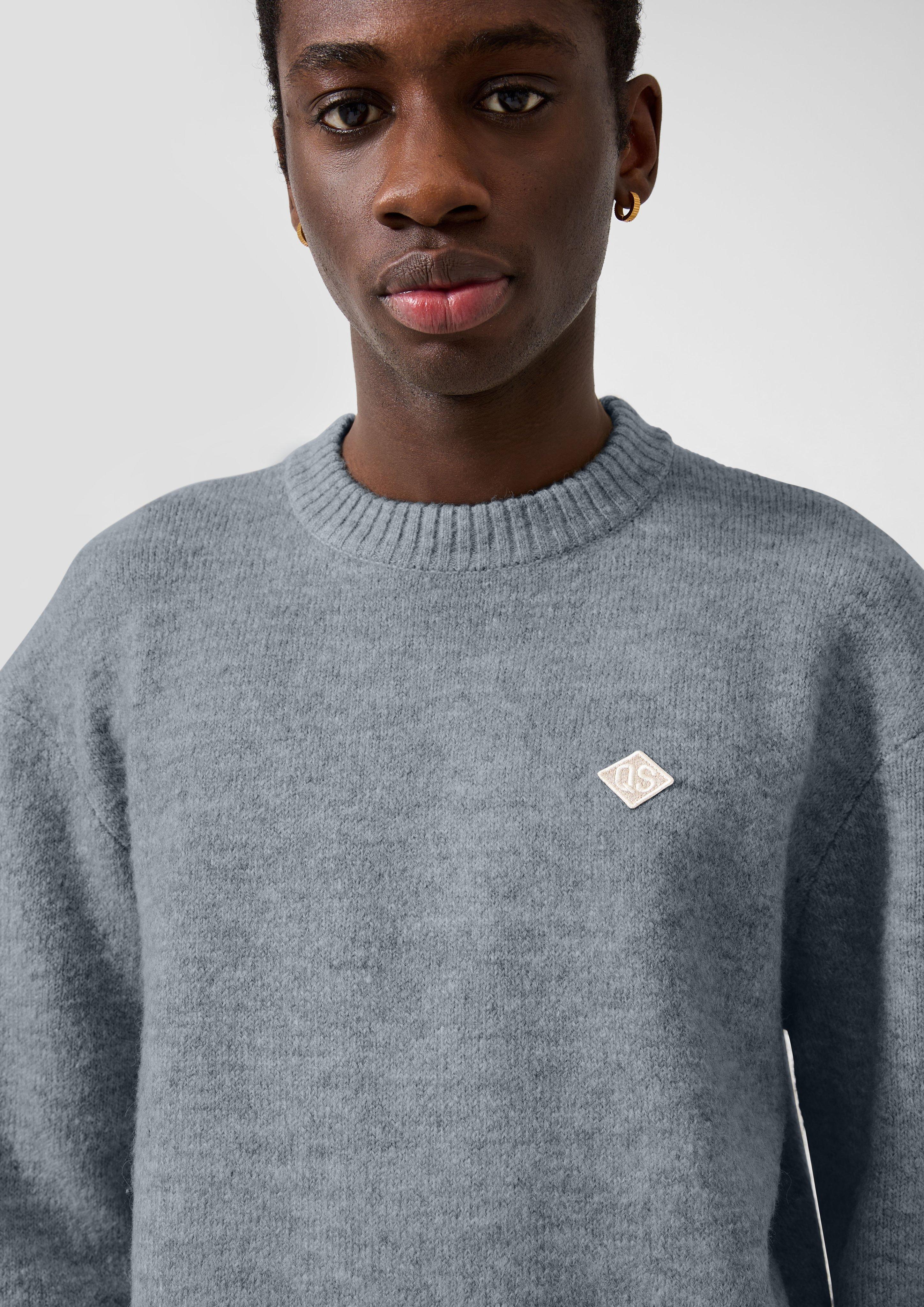 Herren Strickpullover in grau von QS
