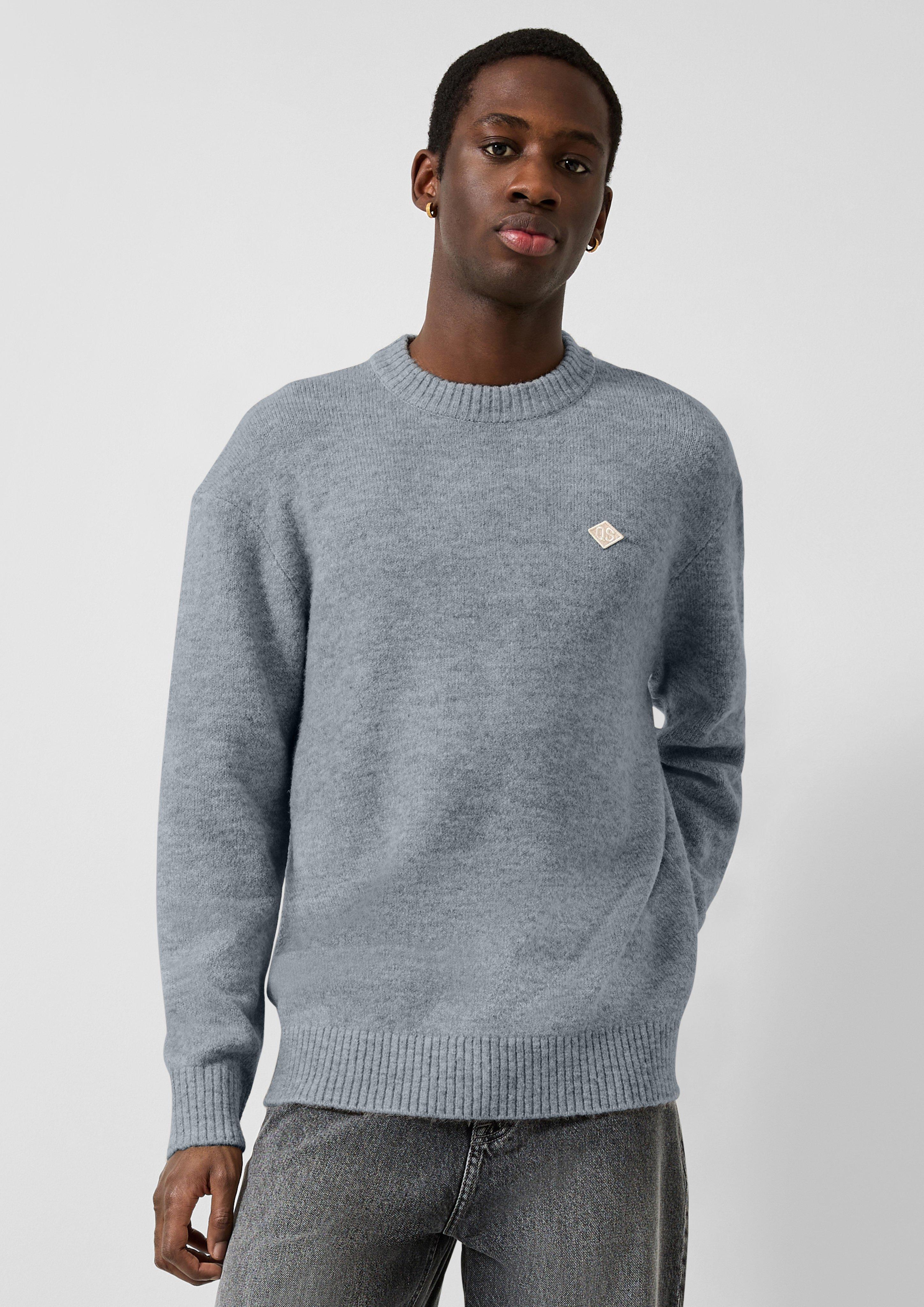 Herren Strickpullover in grau von QS