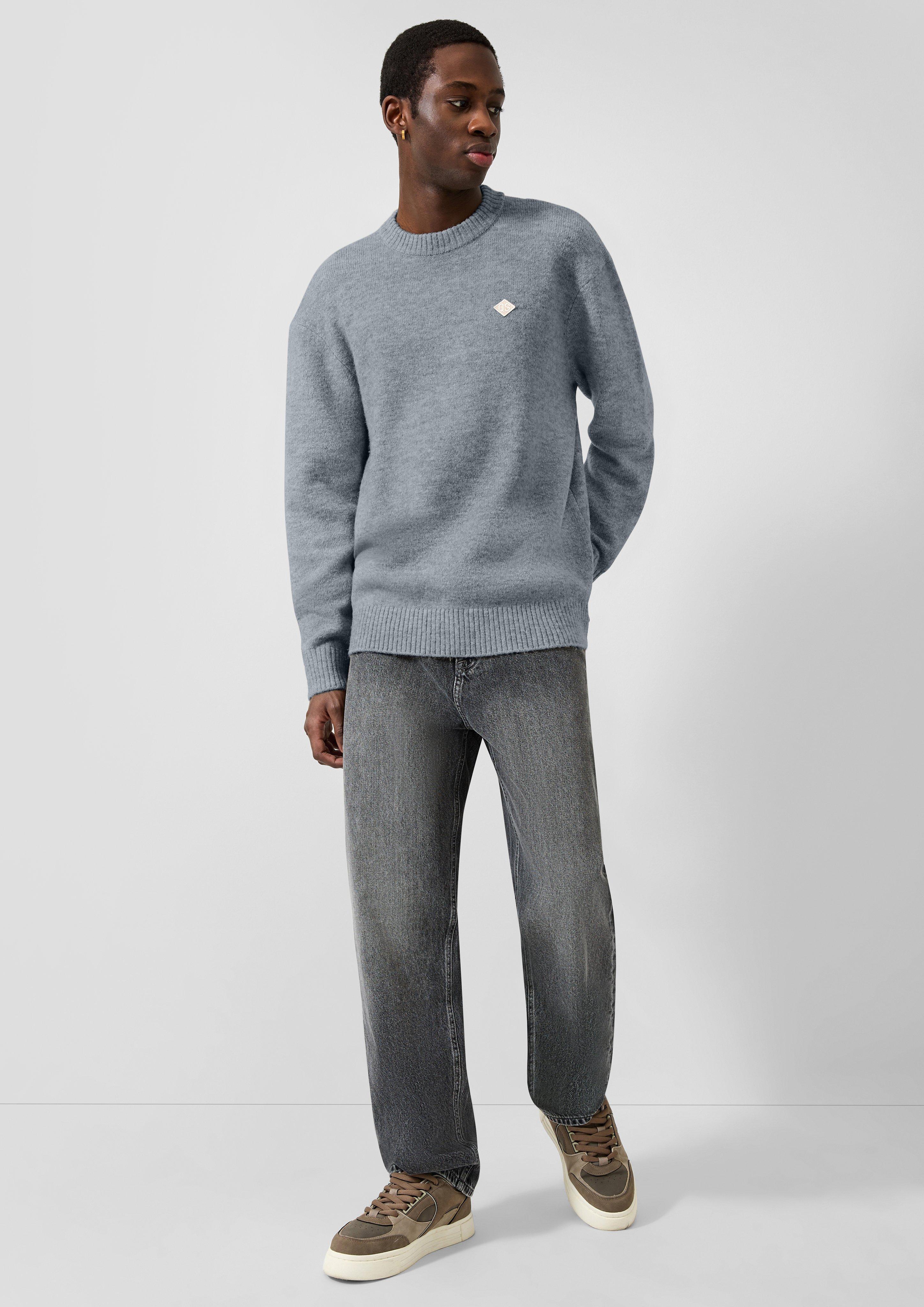 Herren Strickpullover in grau von QS