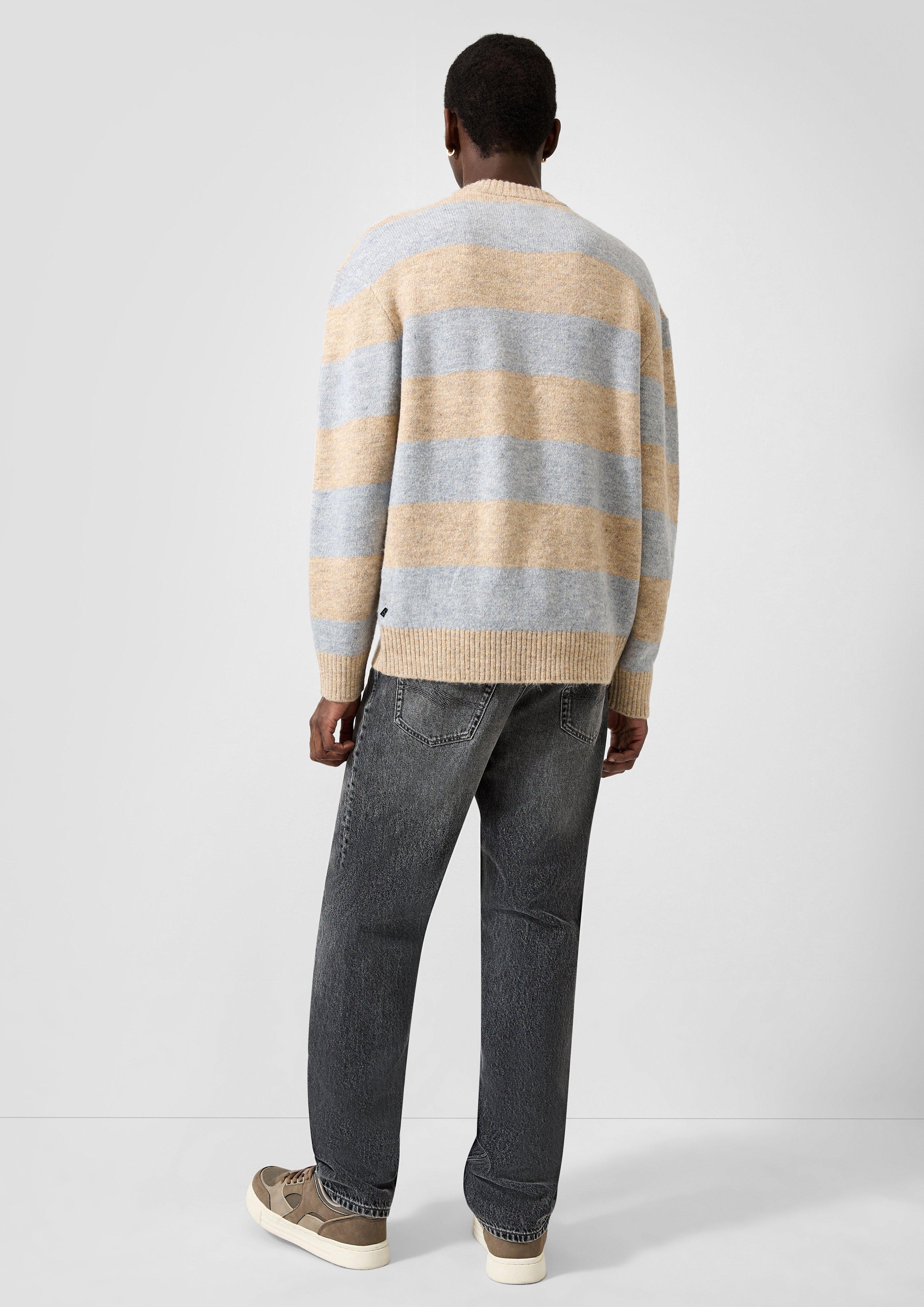 Herren Strickpullover in beige von QS