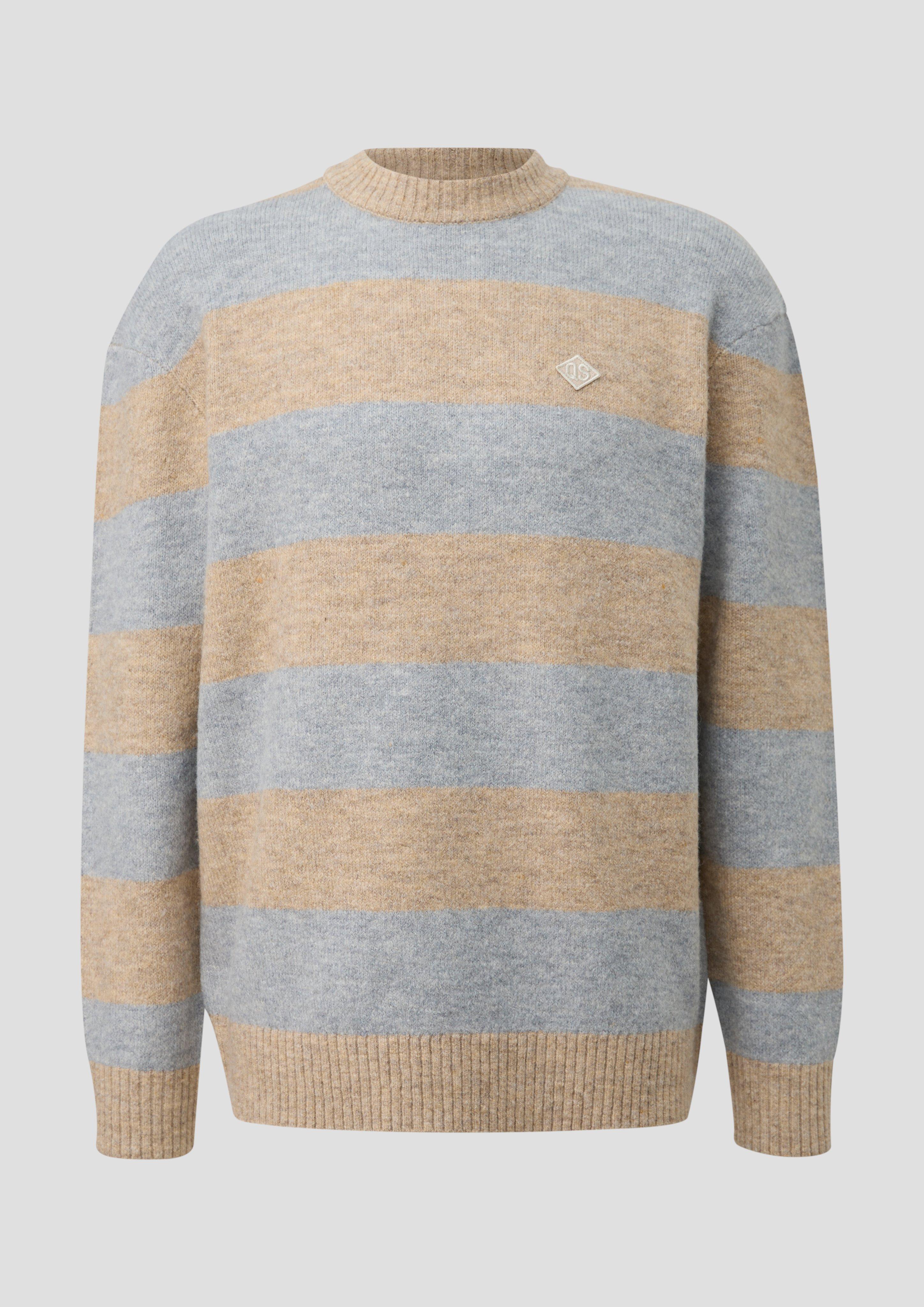 Herren Strickpullover in beige von QS