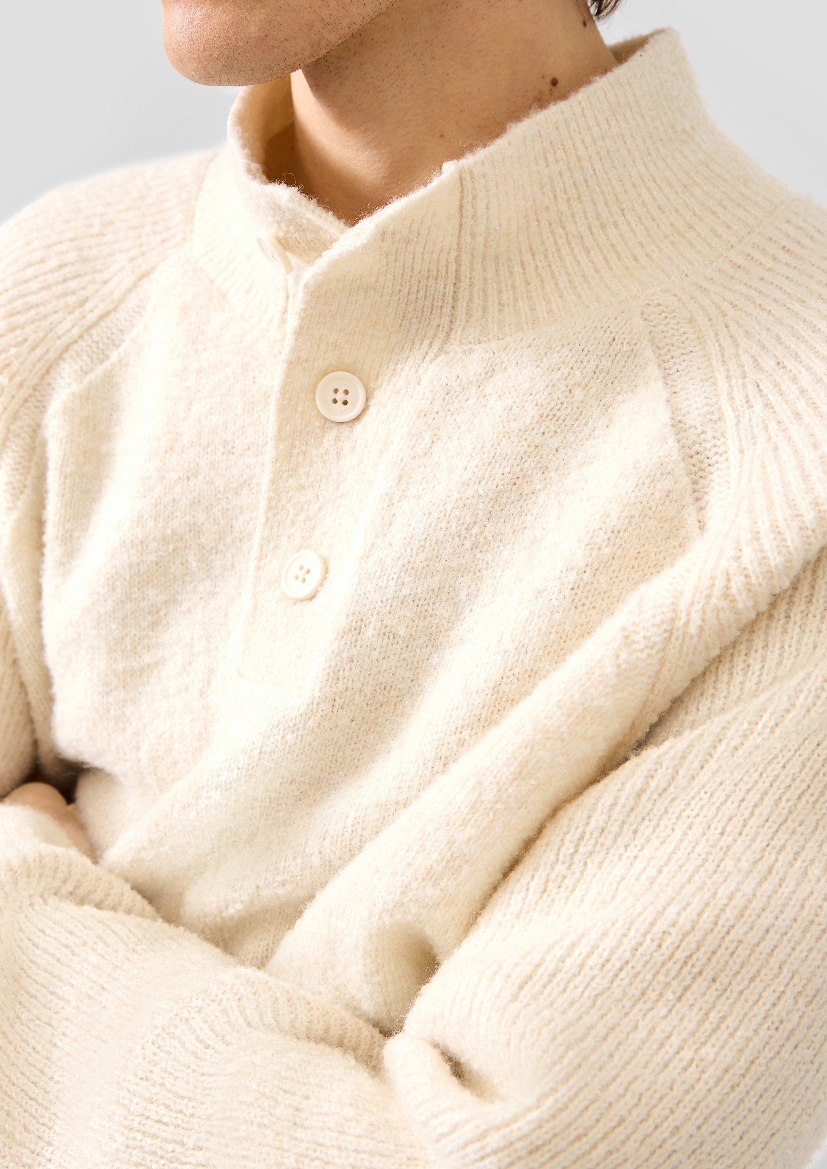 Hommes Pull en tricot en crème de QS
