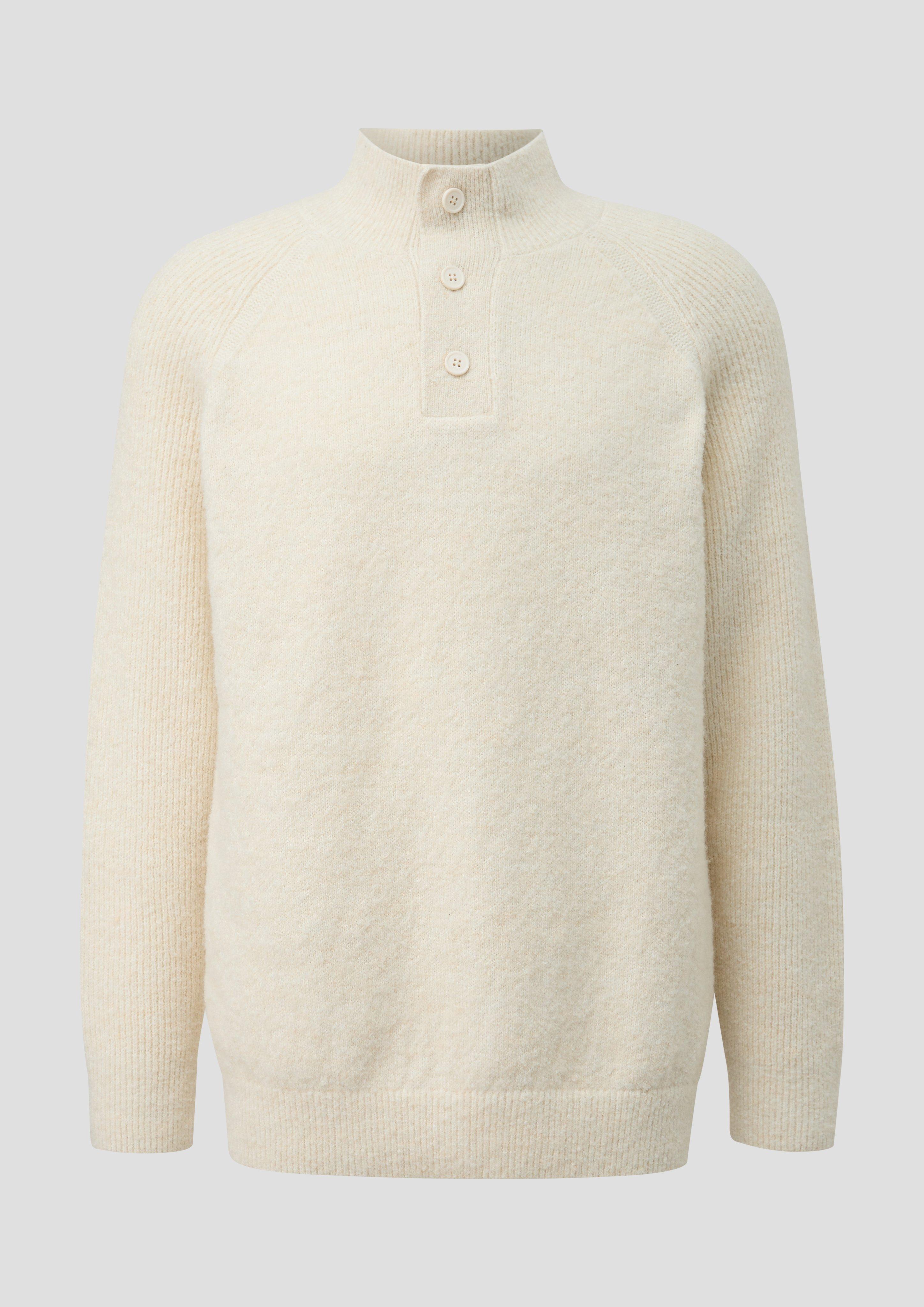 Hommes Pull en tricot en crème de QS