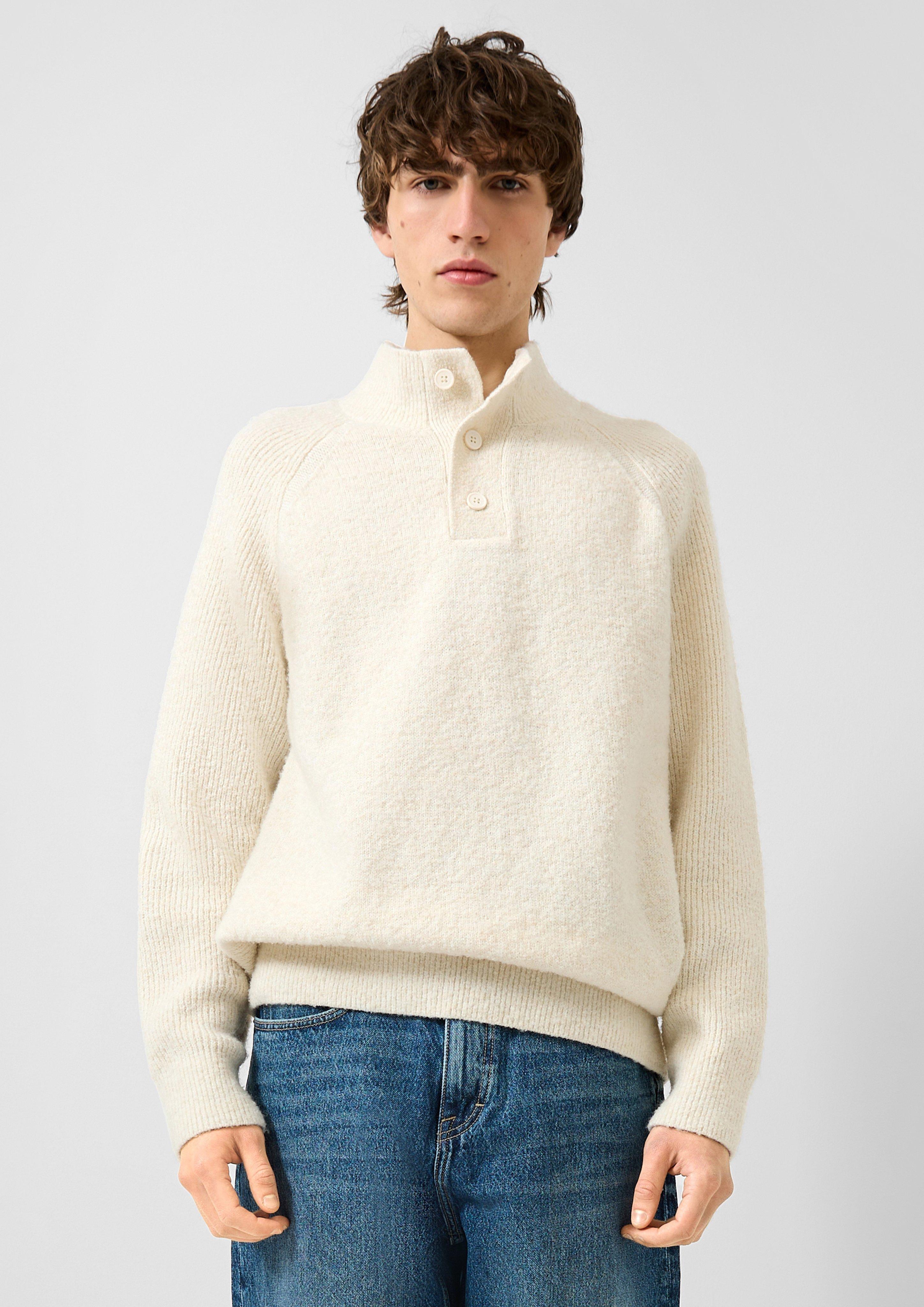 Hommes Pull en tricot en crème de QS