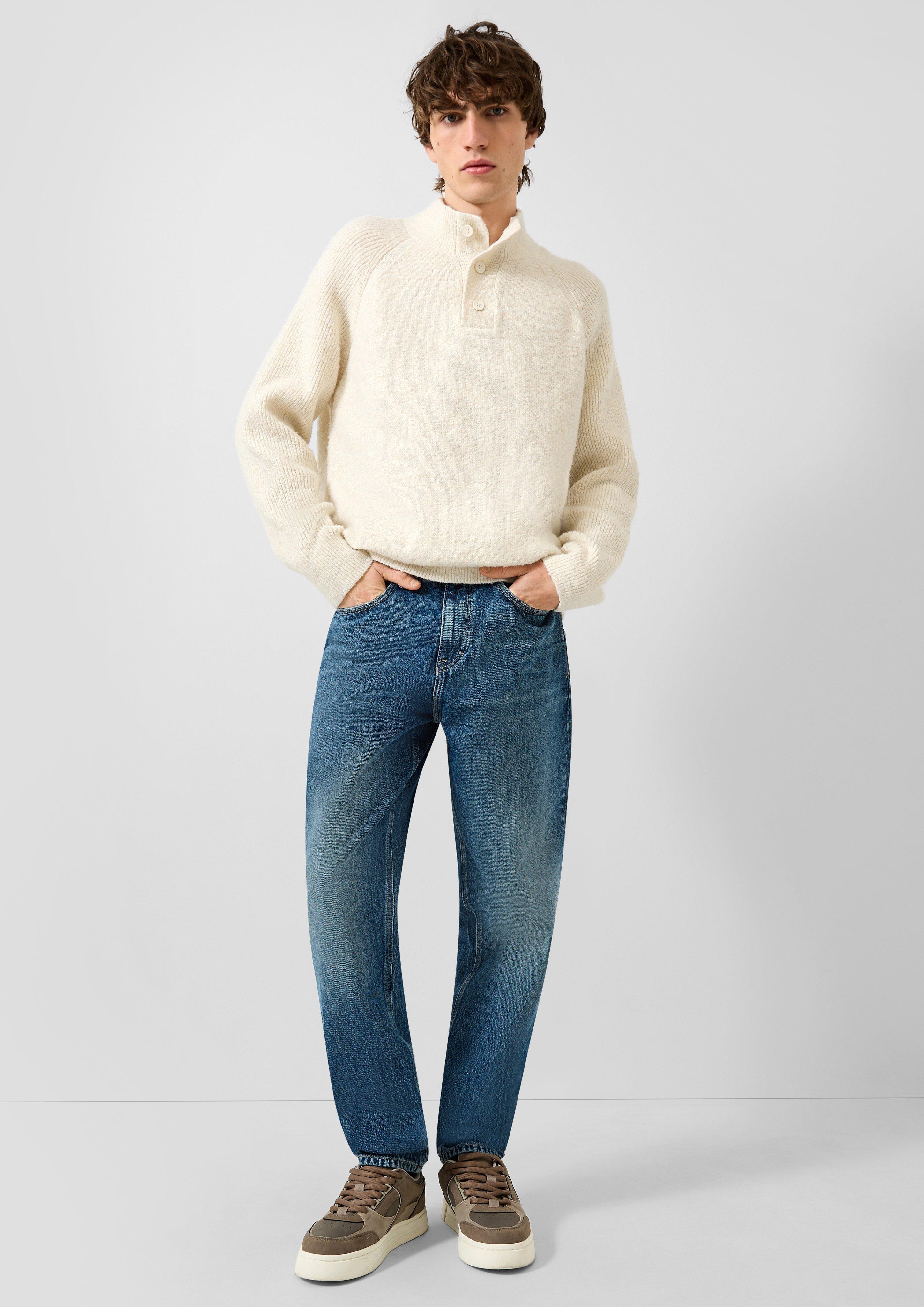 Hommes Pull en tricot en crème de QS
